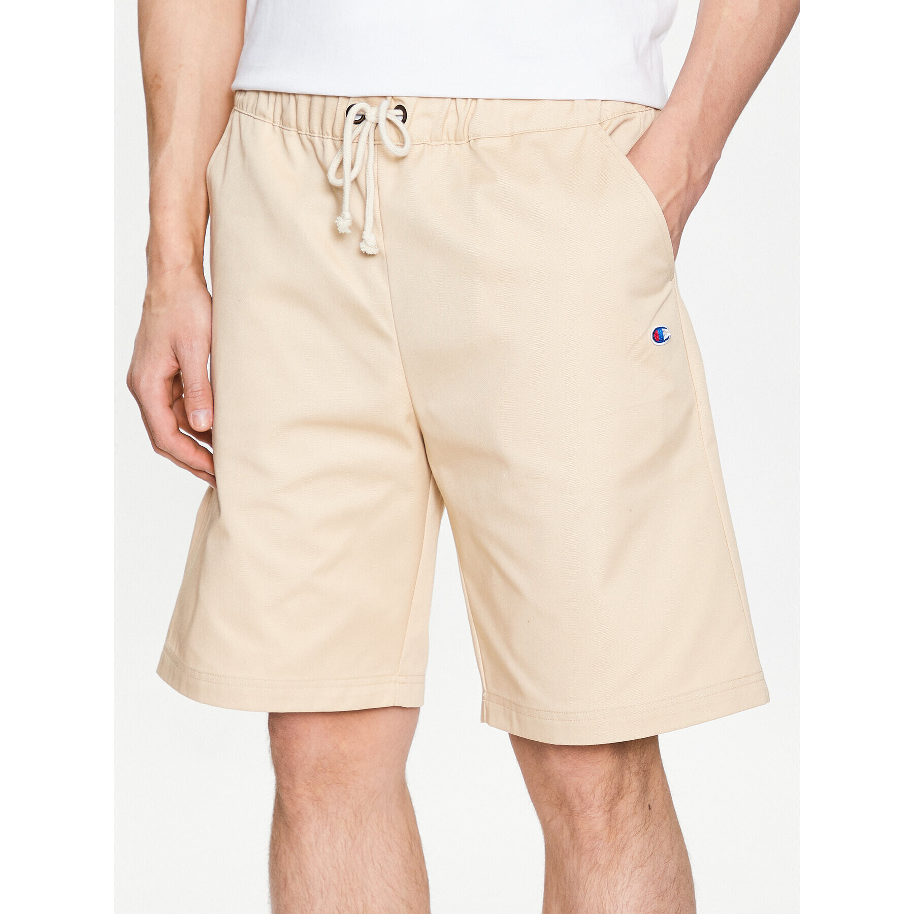 Champion Шорти от плат 217239 Бежов Relaxed Fit - Pepit.bg