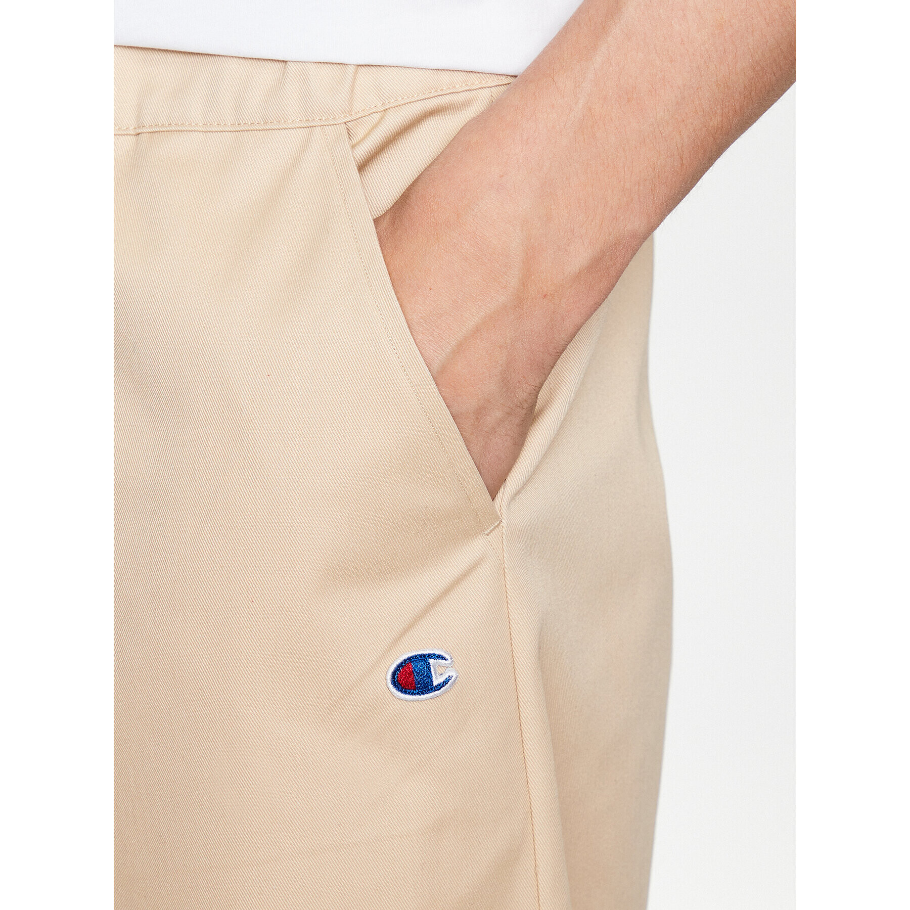 Champion Шорти от плат 217239 Бежов Relaxed Fit - Pepit.bg