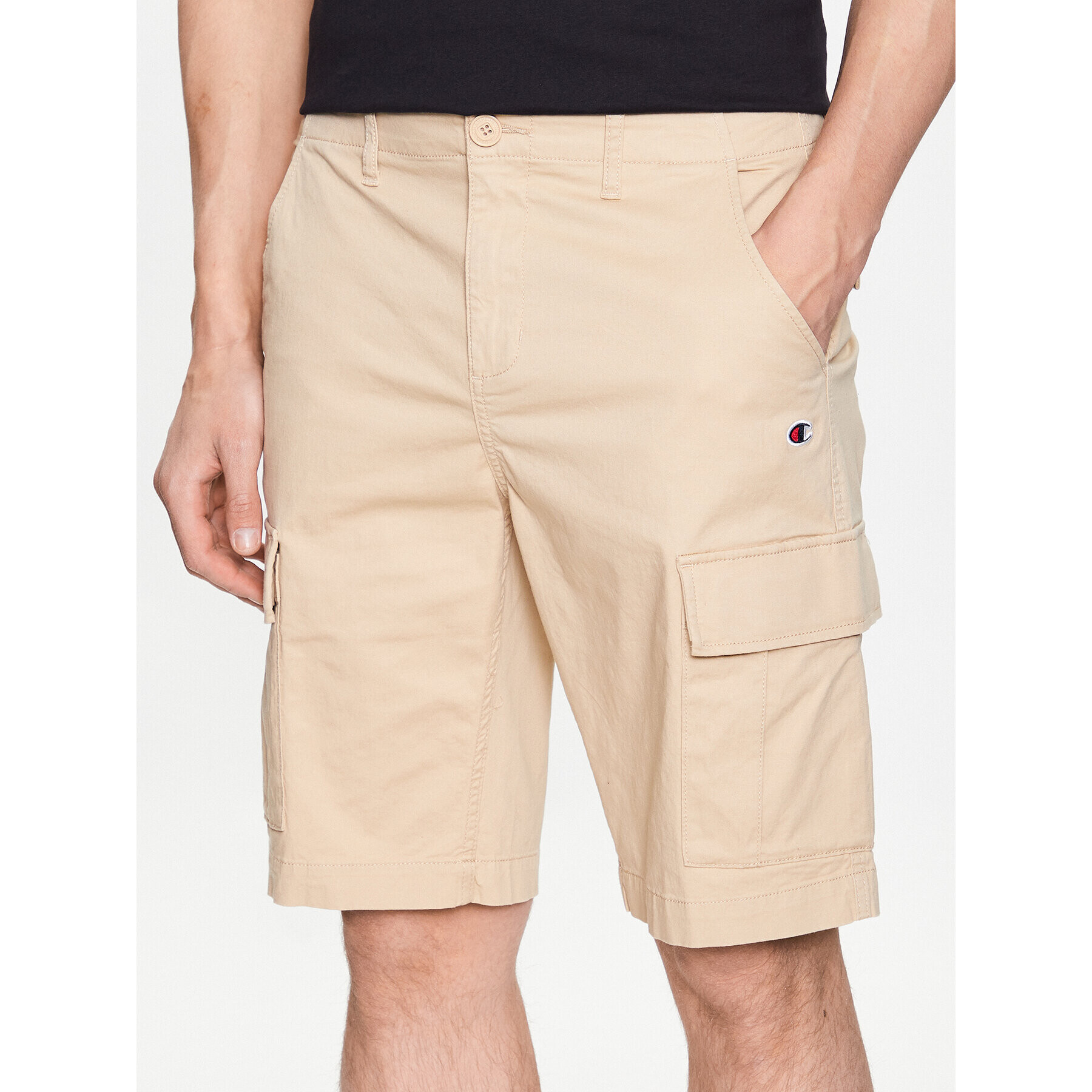 Champion Шорти от плат 218736 Бежов Regular Fit - Pepit.bg