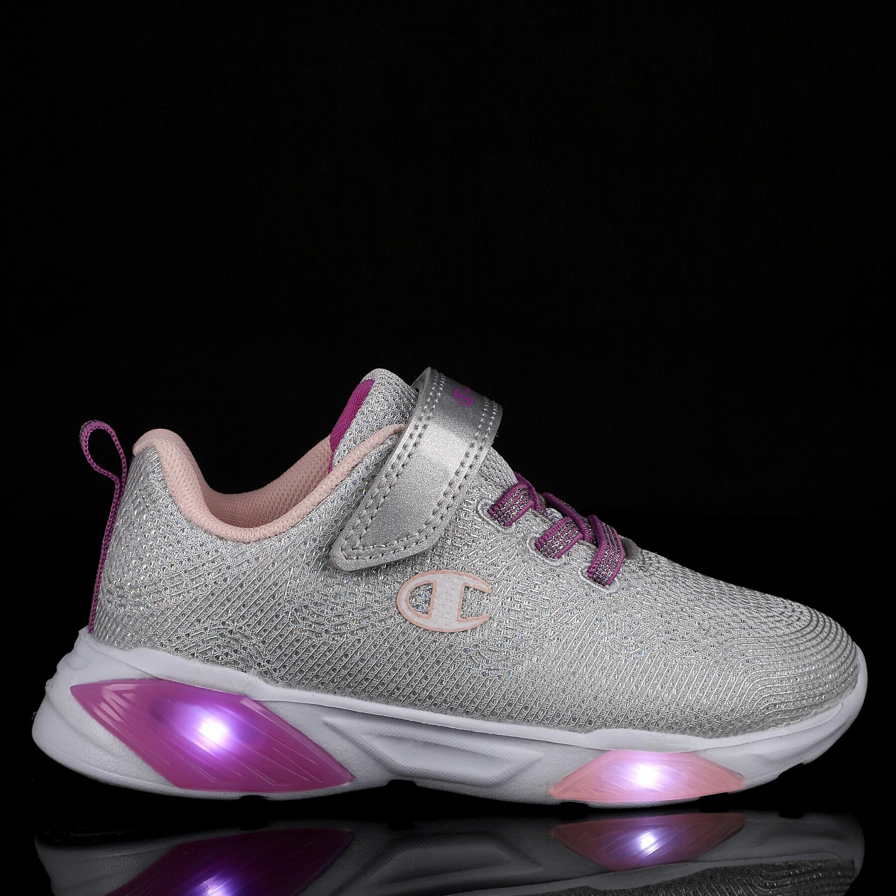 Champion Сникърси Low Cut Shoe Wave Sparkle G Ps S32780-EM008 Сив - Pepit.bg