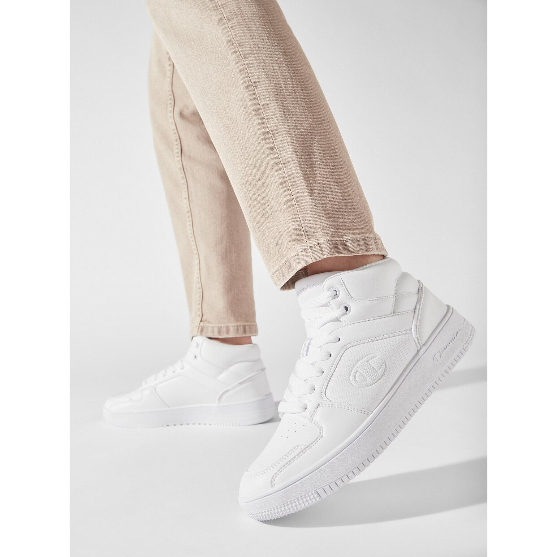 Champion Сникърси Rebound 2.0 Mid S21907-CHA-WW001 Бял - Pepit.bg