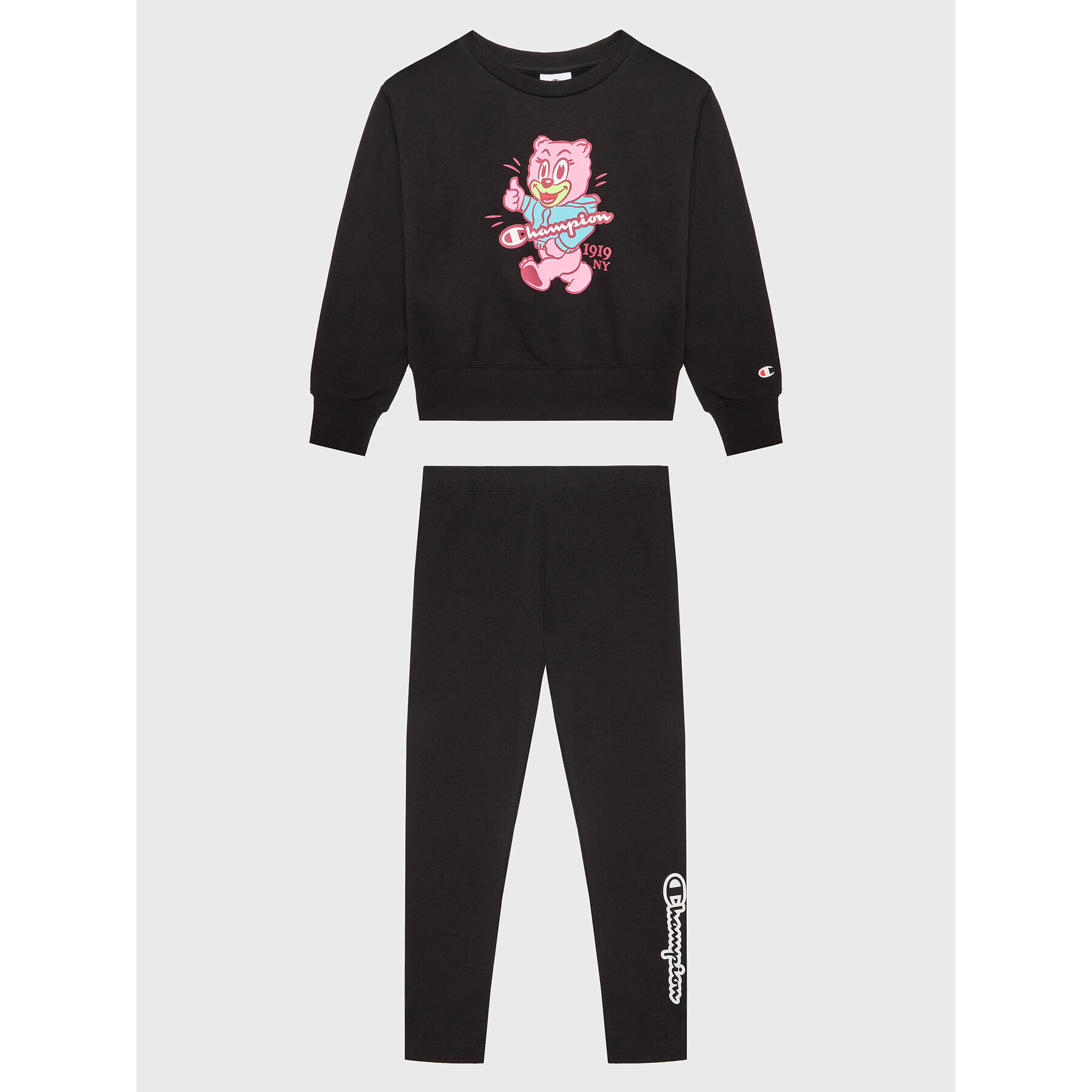 Champion Спортен екип 404674 Черен Regular Fit - Pepit.bg