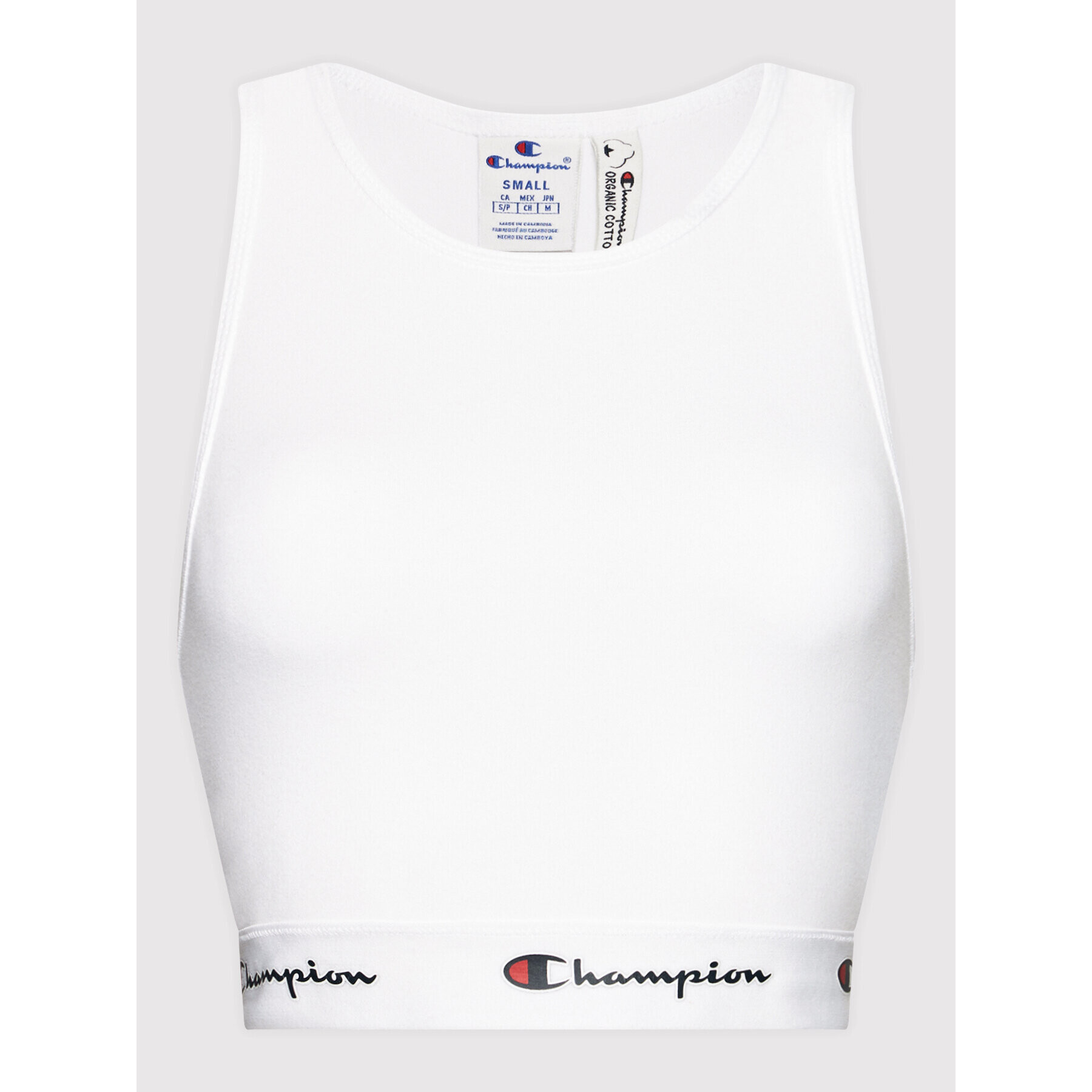 Champion Спортен сутиен Script Logo 114559 Бял - Pepit.bg