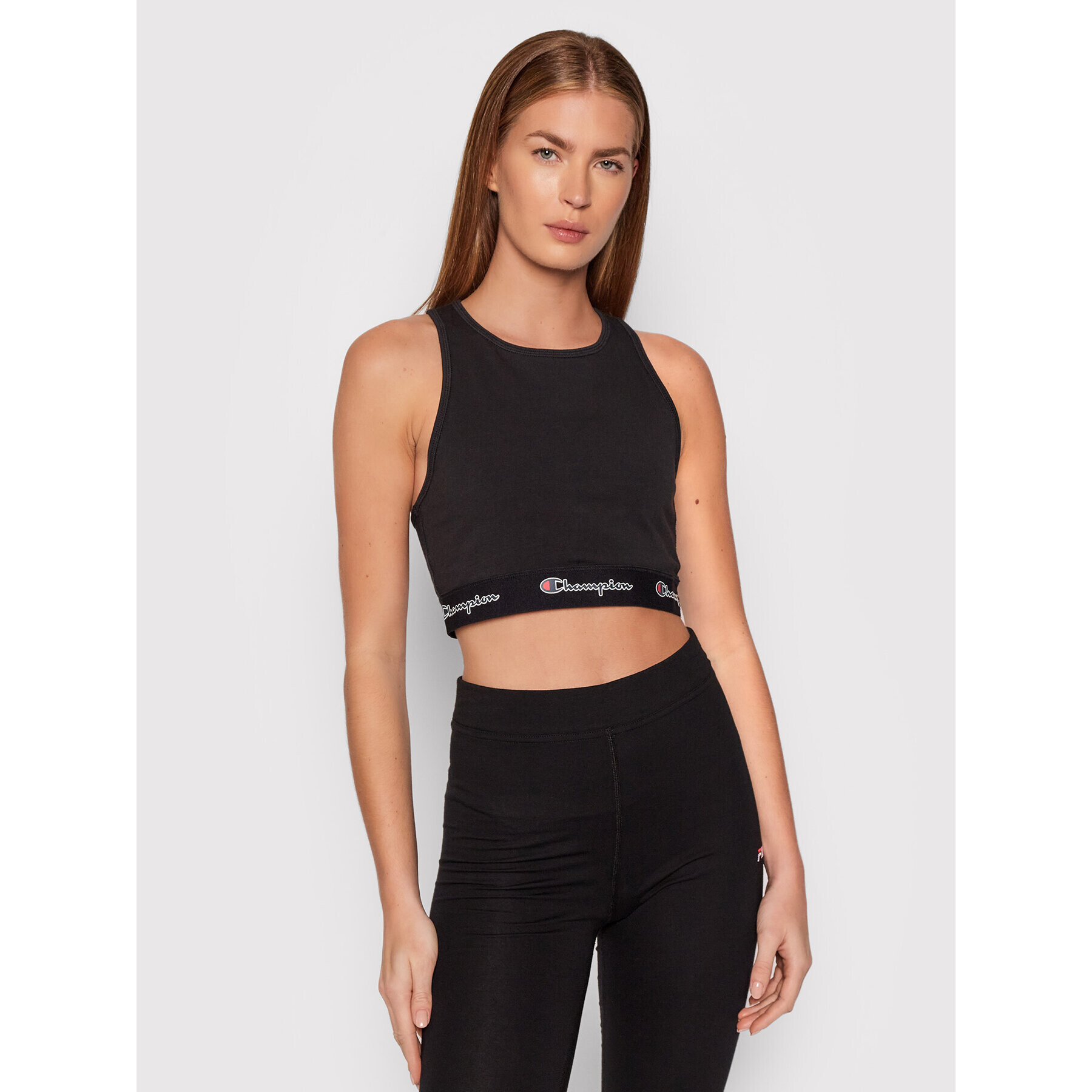 Champion Спортен сутиен Script Logo 114559 Черен - Pepit.bg