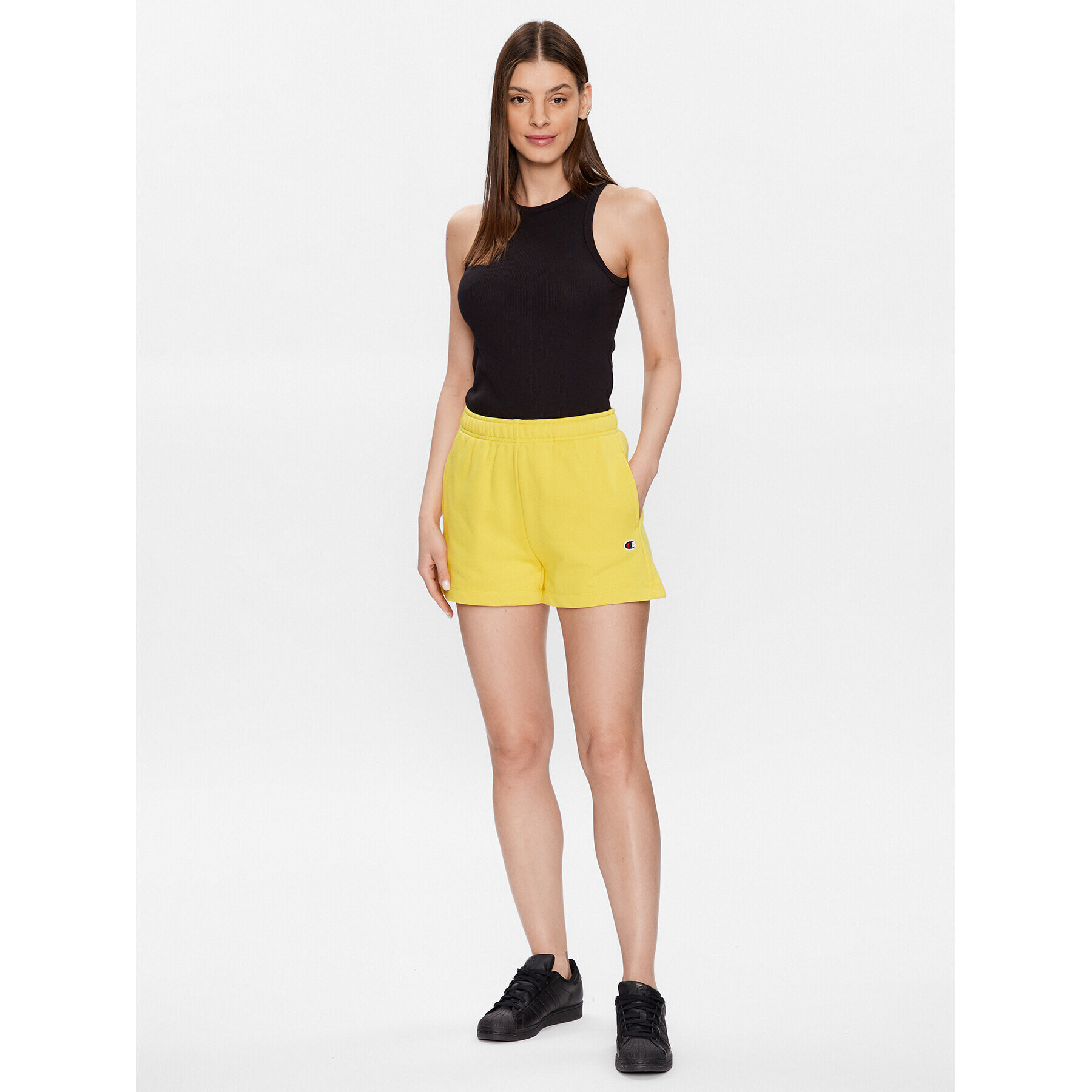 Champion Спортни шорти 116053 Жълт Regular Fit - Pepit.bg
