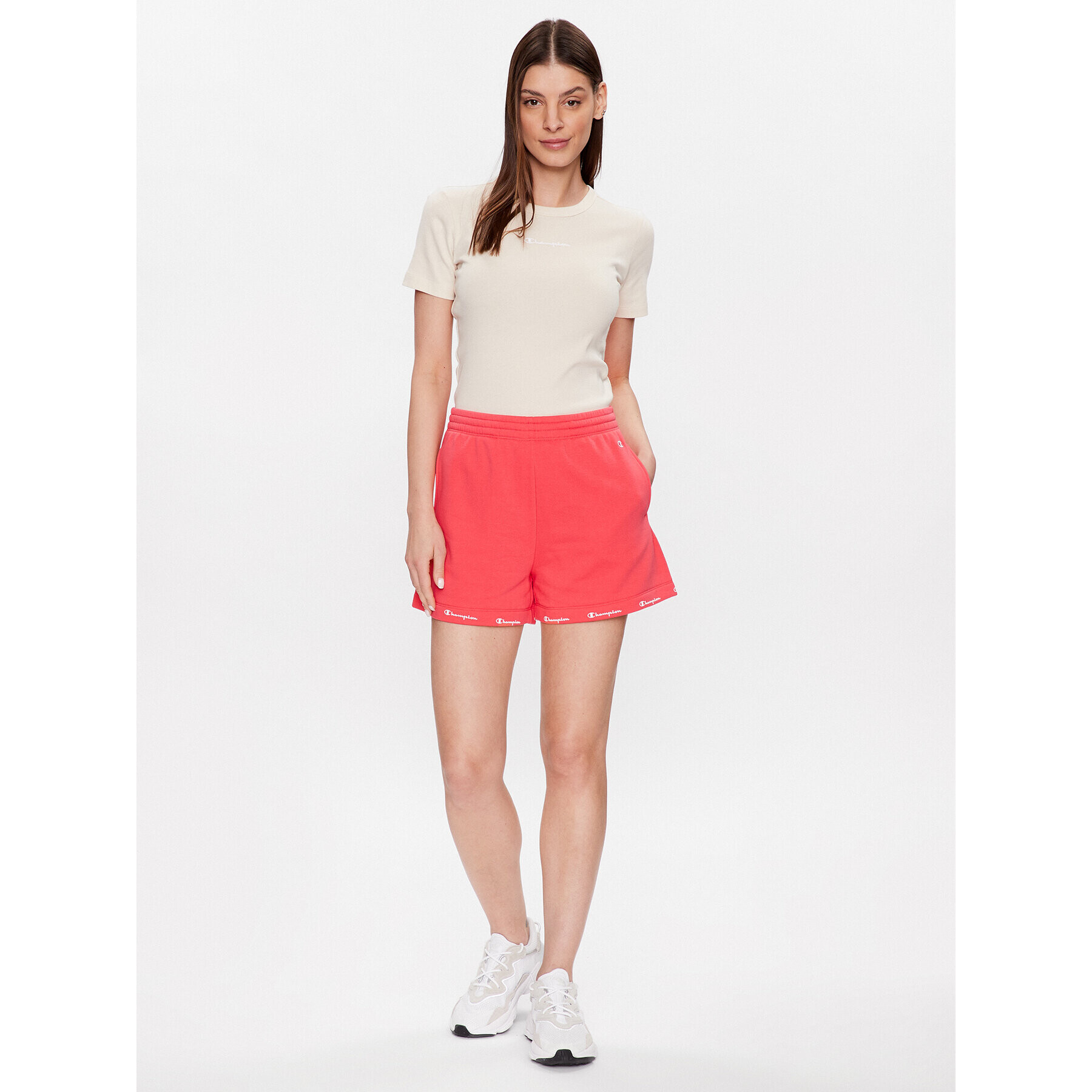 Champion Спортни шорти 116100 Червен Regular Fit - Pepit.bg