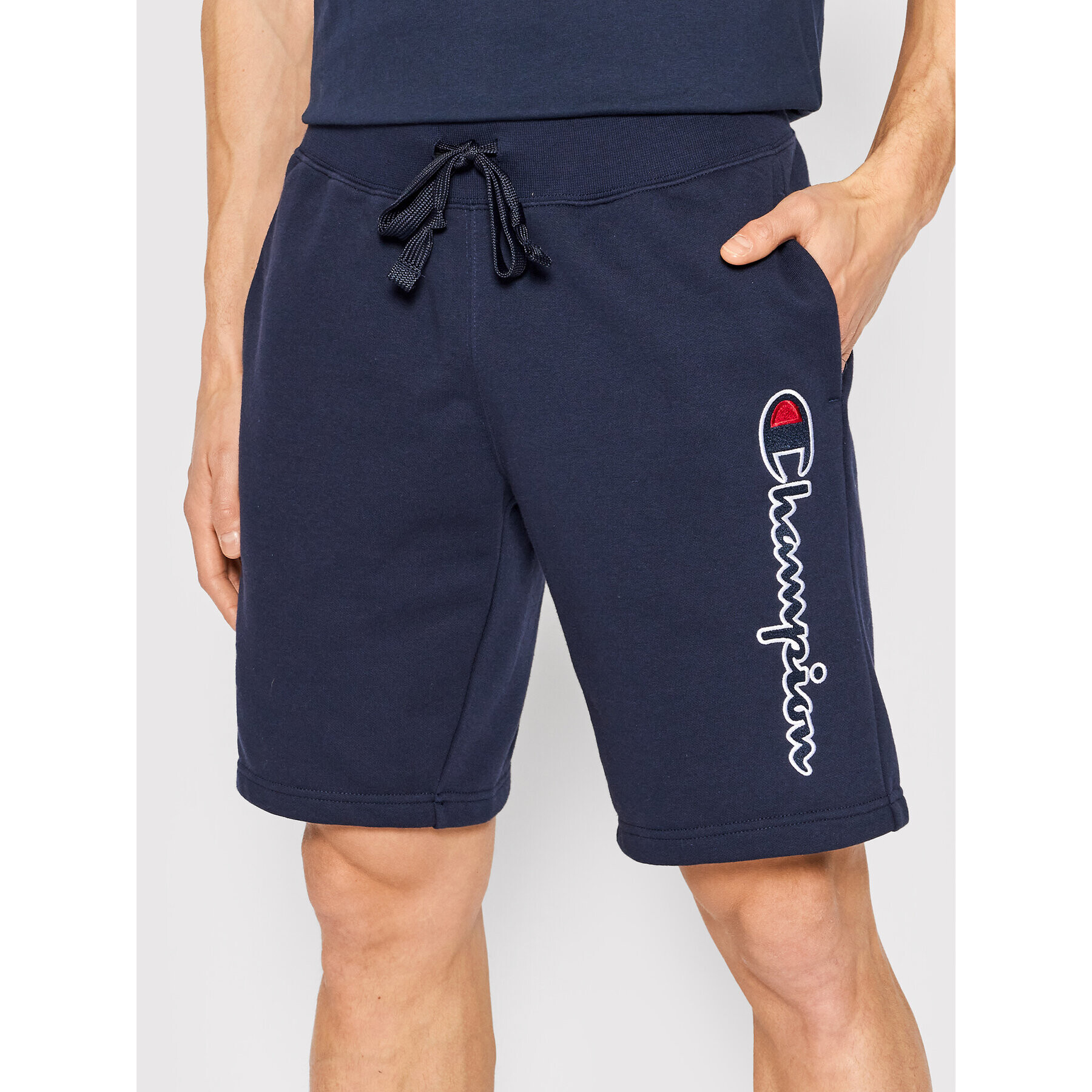 Champion Спортни шорти 217063 Тъмносин Regular Fit - Pepit.bg