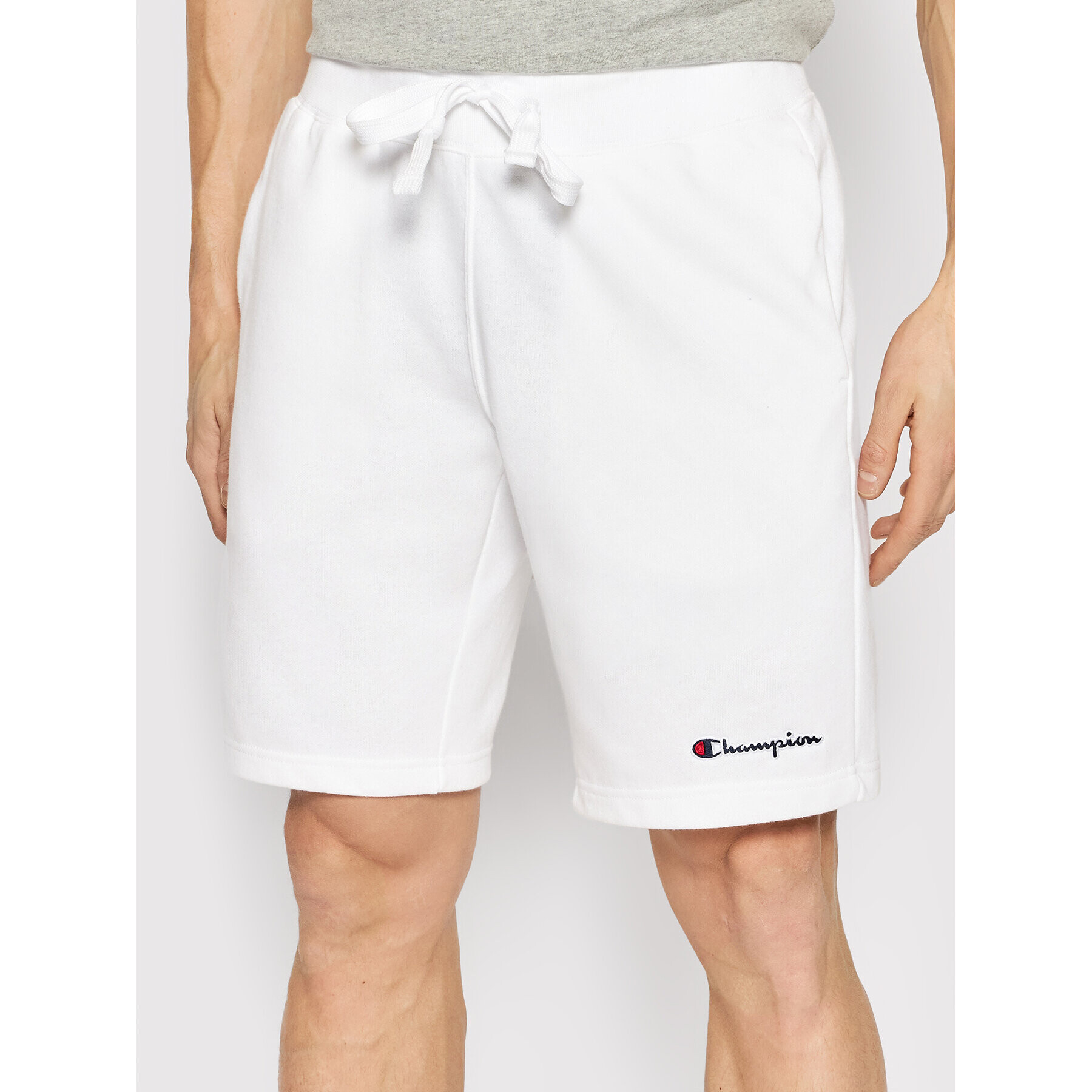 Champion Спортни шорти 217068 Бял Regular Fit - Pepit.bg