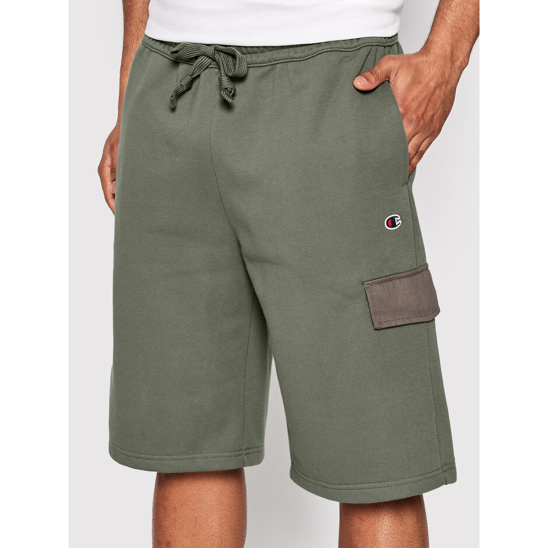 Champion Спортни шорти 217075 Сив American Fit - Pepit.bg