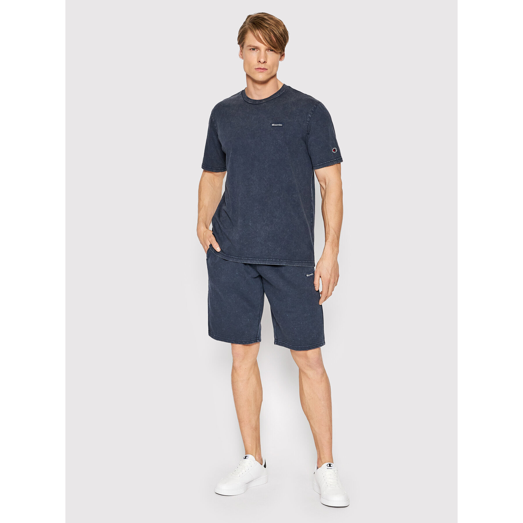 Champion Спортни шорти 217087 Тъмносин Regular Fit - Pepit.bg