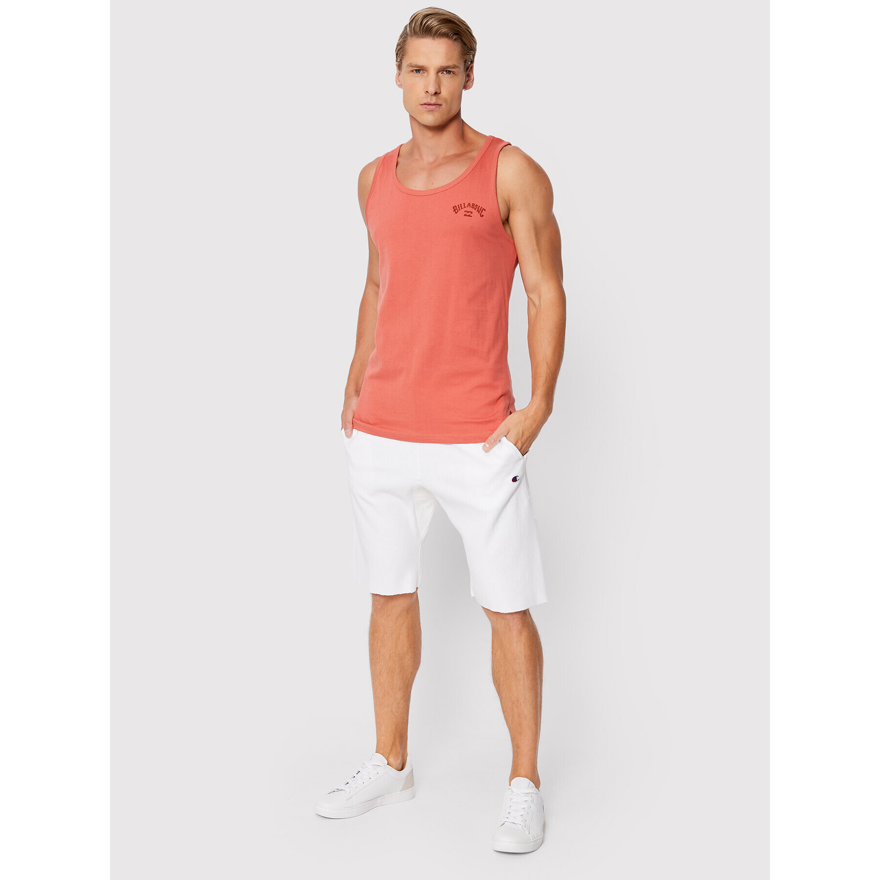 Champion Спортни шорти 217236 Бял Regular Fit - Pepit.bg