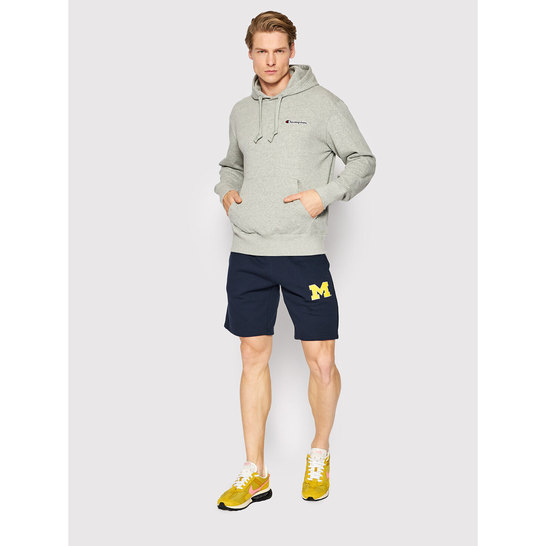 Champion Спортни шорти 217590 Тъмносин Regular Fit - Pepit.bg