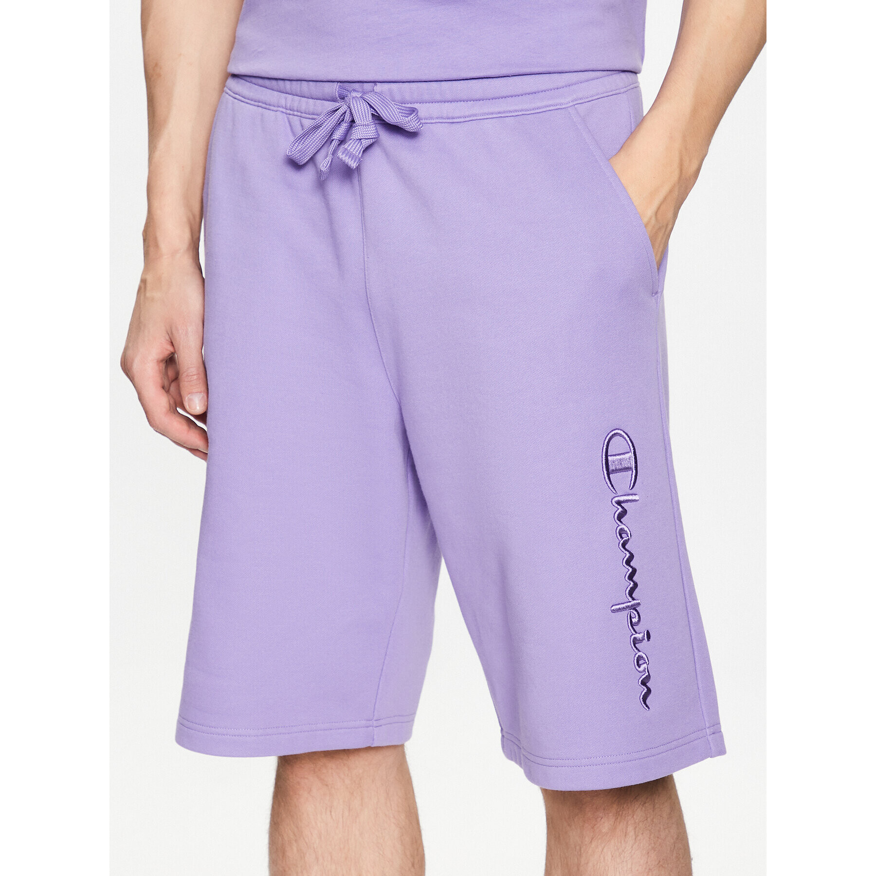 Champion Спортни шорти 218489 Виолетов Custom Fit - Pepit.bg