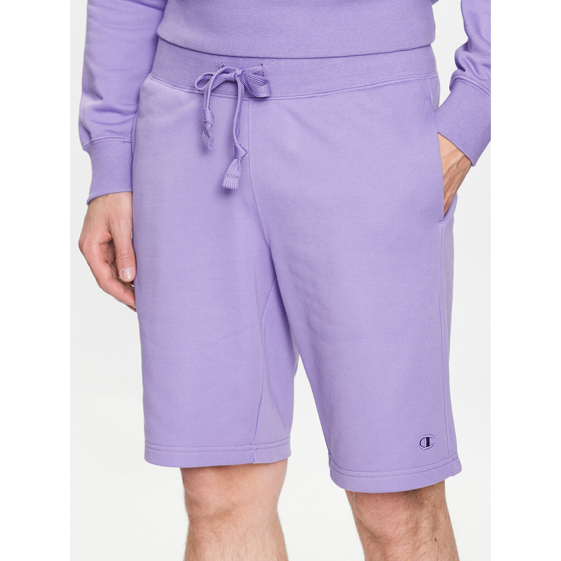 Champion Спортни шорти 218495 Виолетов Regular Fit - Pepit.bg