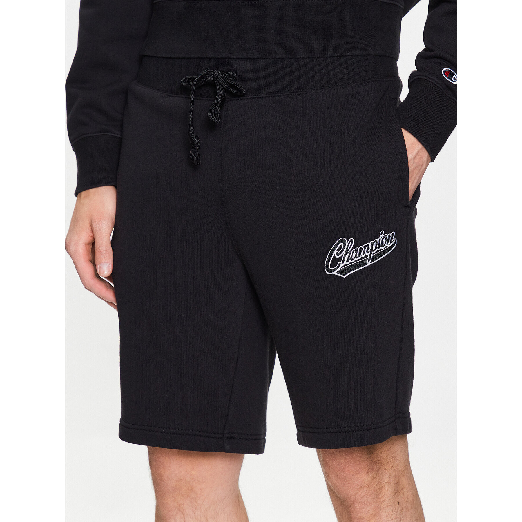 Champion Спортни шорти 218525 Черен Regular Fit - Pepit.bg
