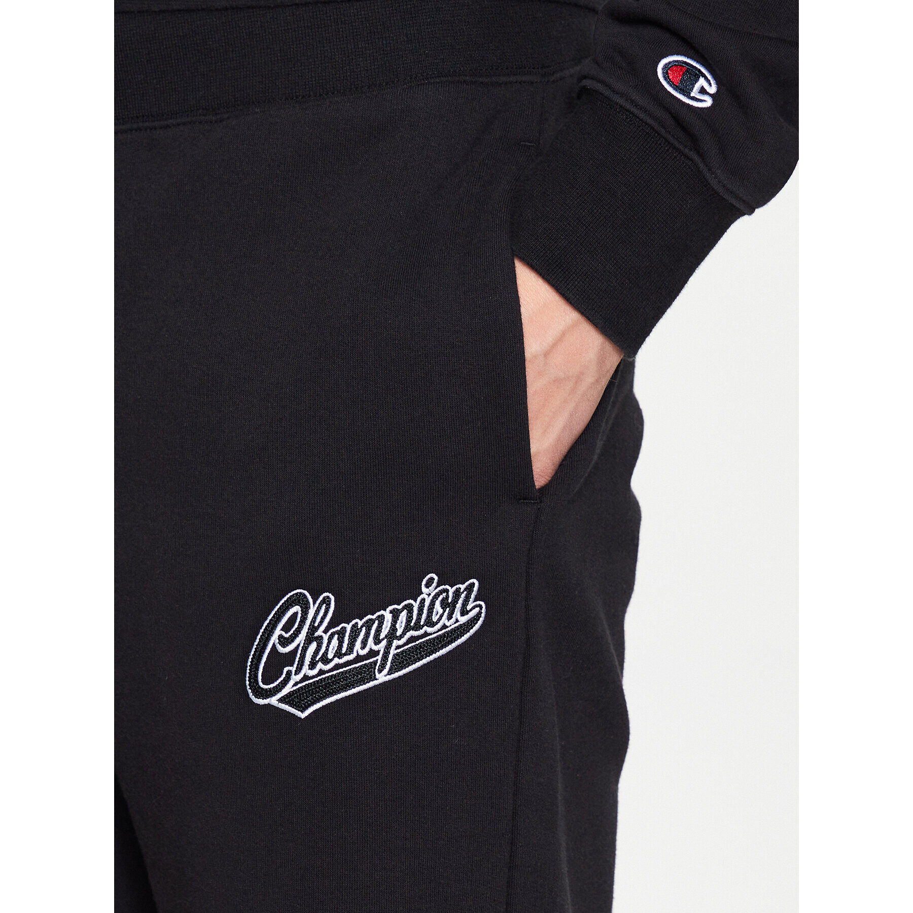 Champion Спортни шорти 218525 Черен Regular Fit - Pepit.bg