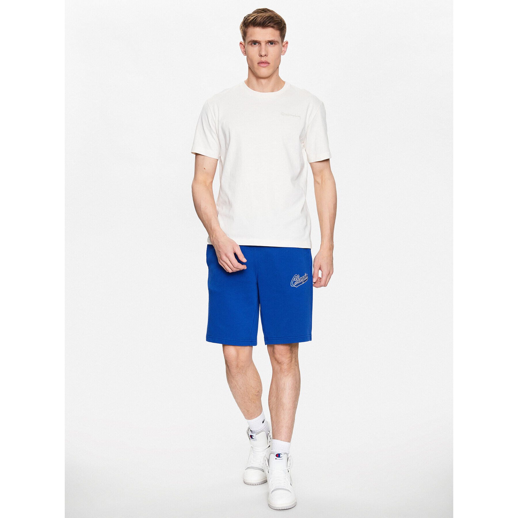 Champion Спортни шорти 218525 Син Regular Fit - Pepit.bg