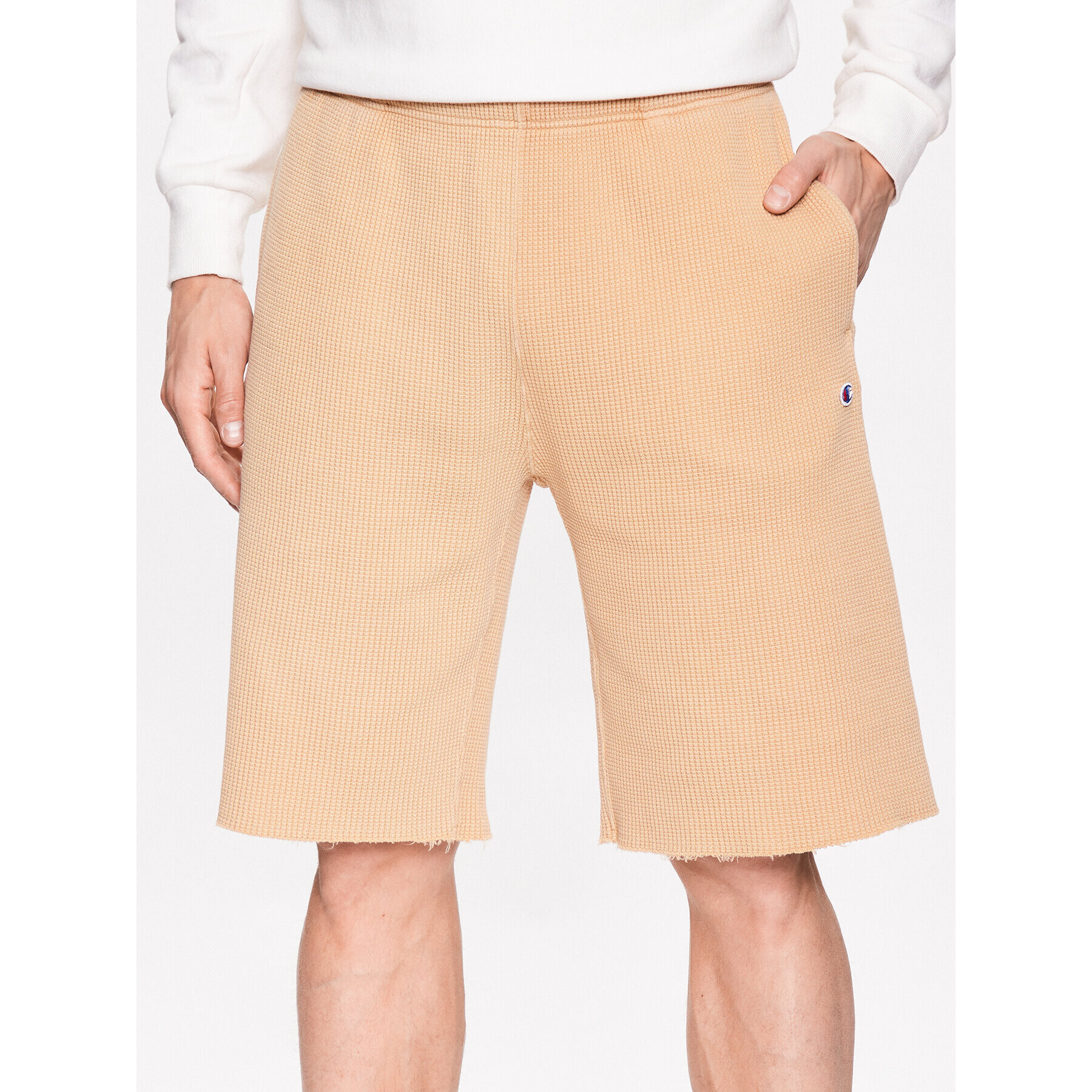 Champion Спортни шорти 218646 Бежов Regular Fit - Pepit.bg