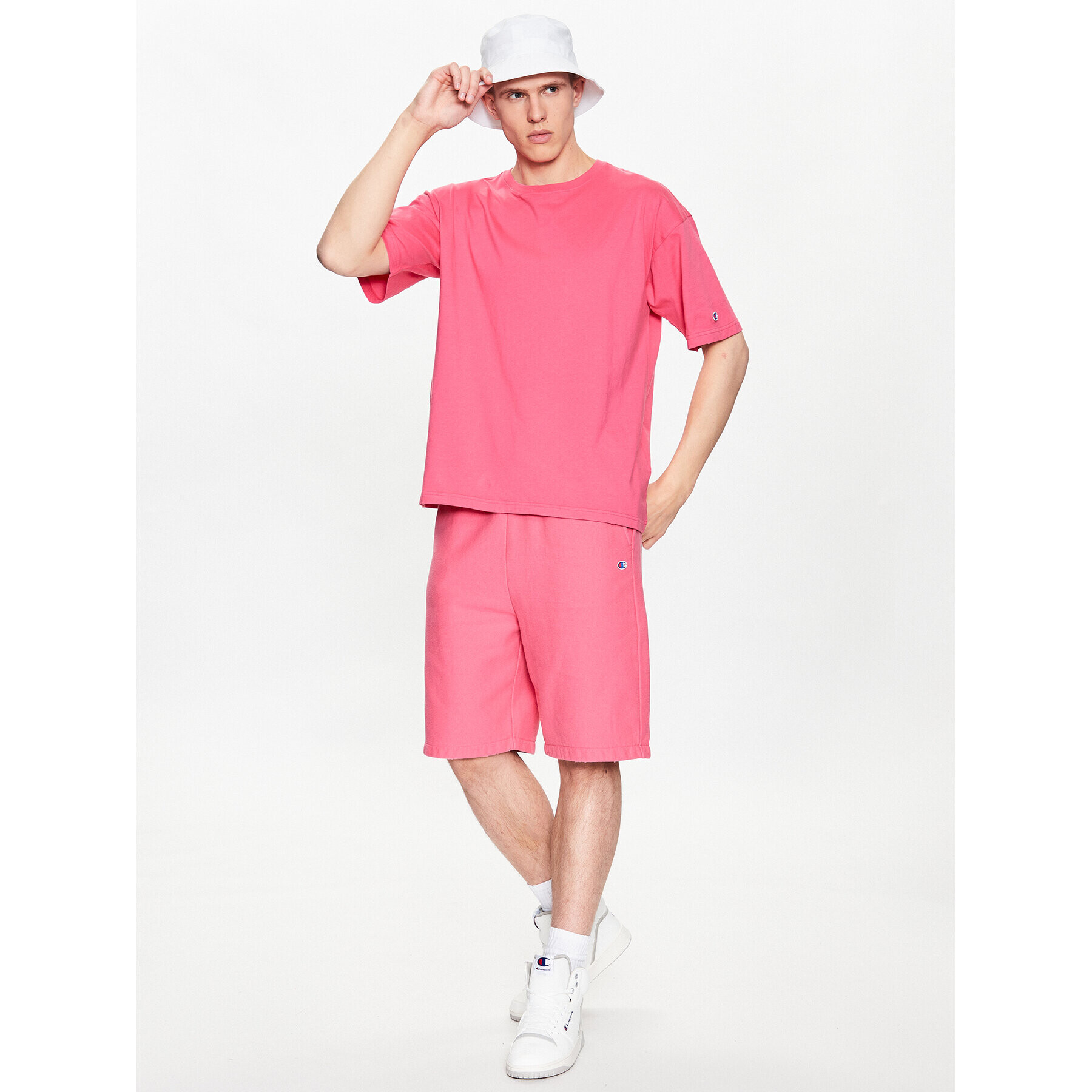 Champion Спортни шорти 218650 Розов Regular Fit - Pepit.bg