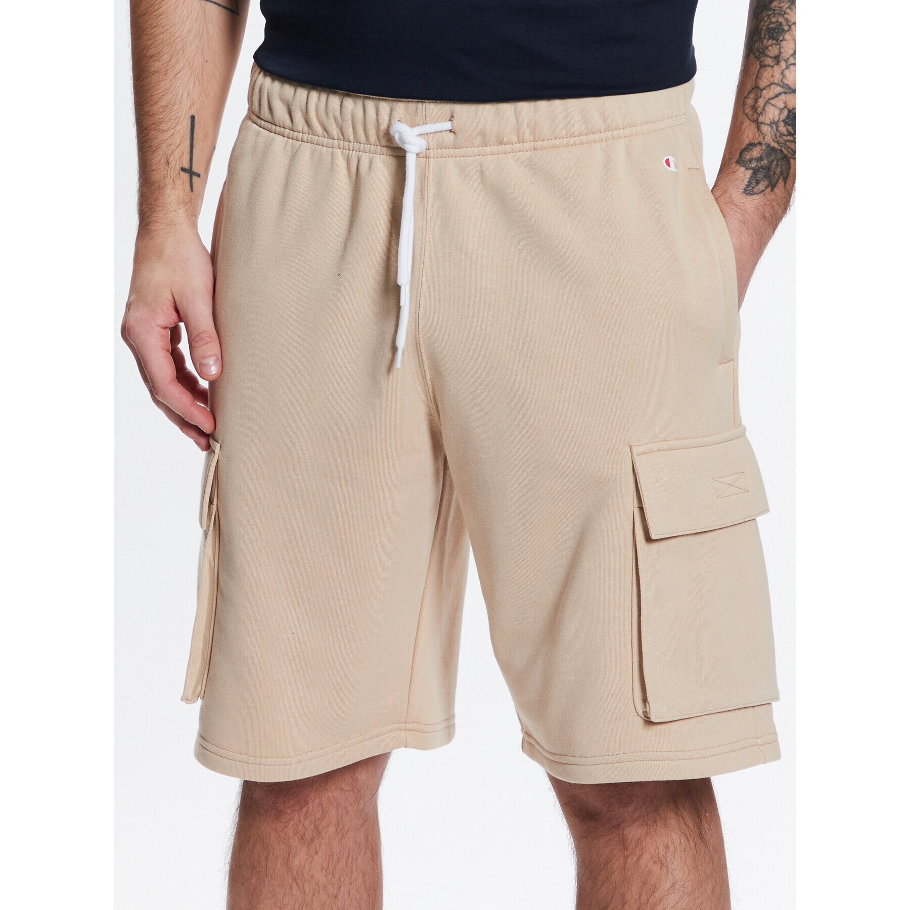 Champion Спортни шорти 218713 Бежов Custom Fit - Pepit.bg