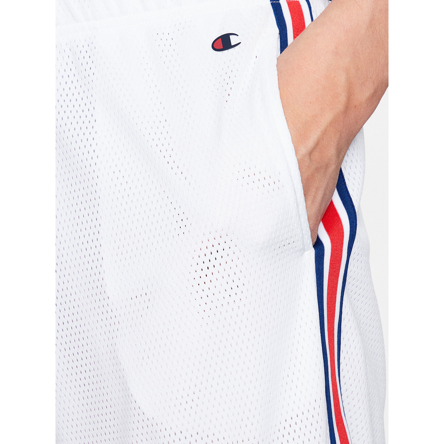 Champion Спортни шорти 218770 Бял Regular Fit - Pepit.bg
