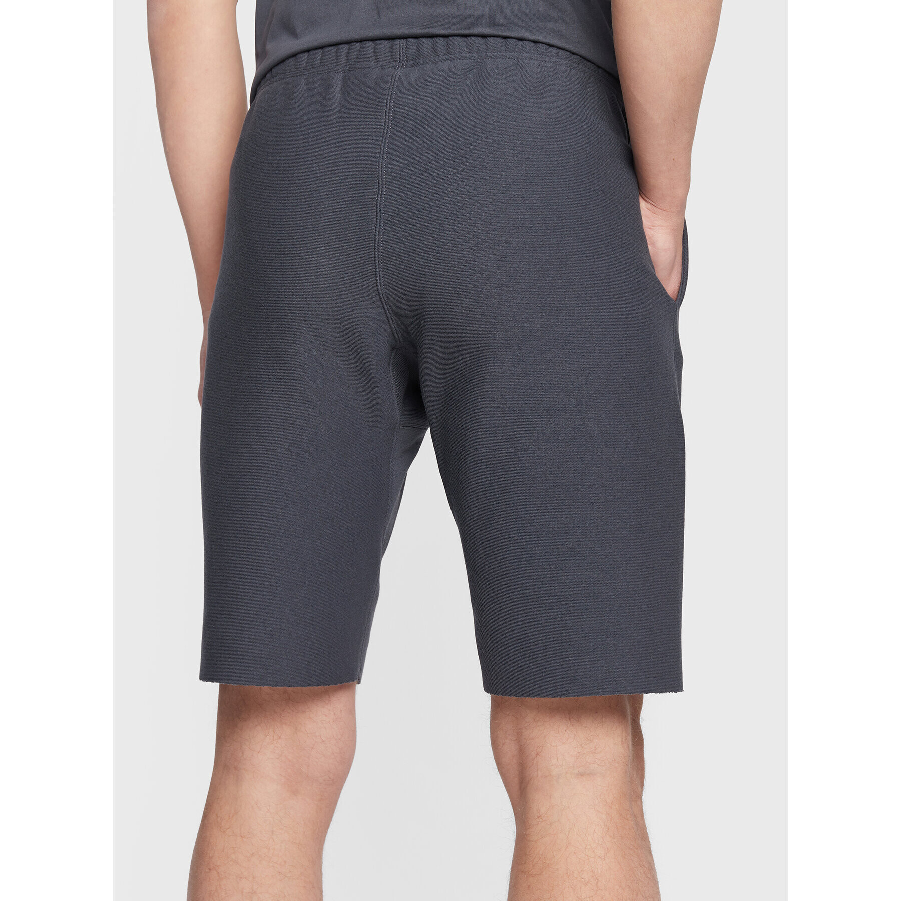Champion Спортни шорти Logo 216543 Син Custom Fit - Pepit.bg