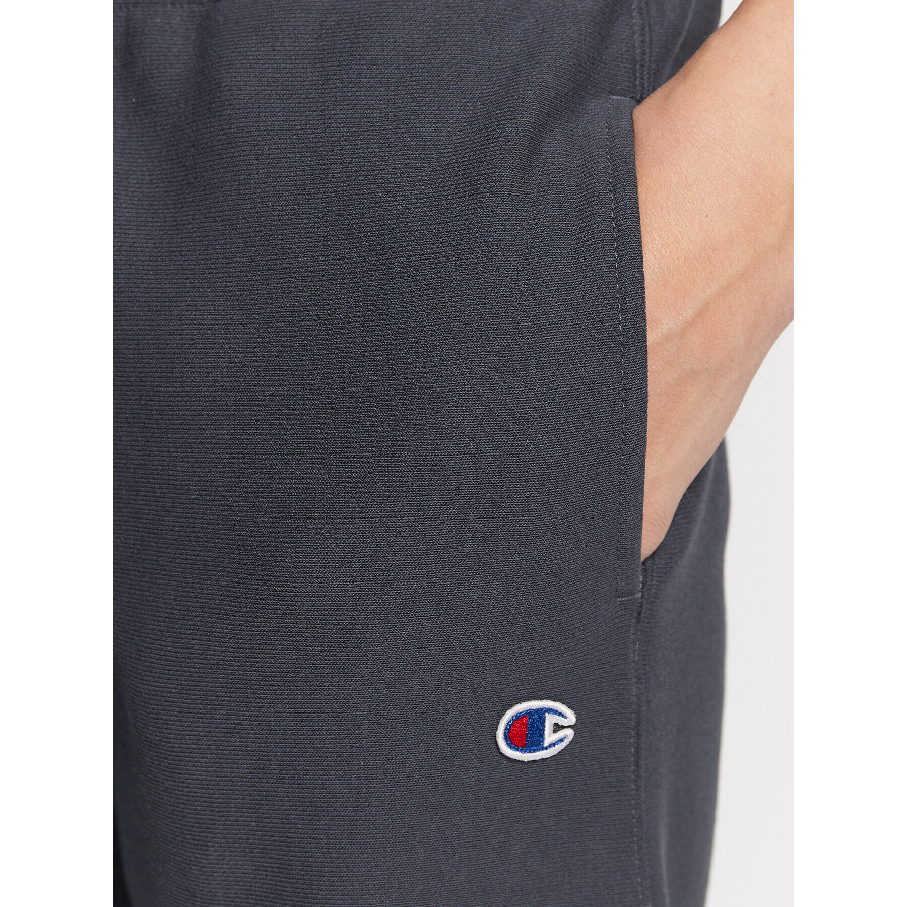 Champion Спортни шорти Logo 216543 Син Custom Fit - Pepit.bg