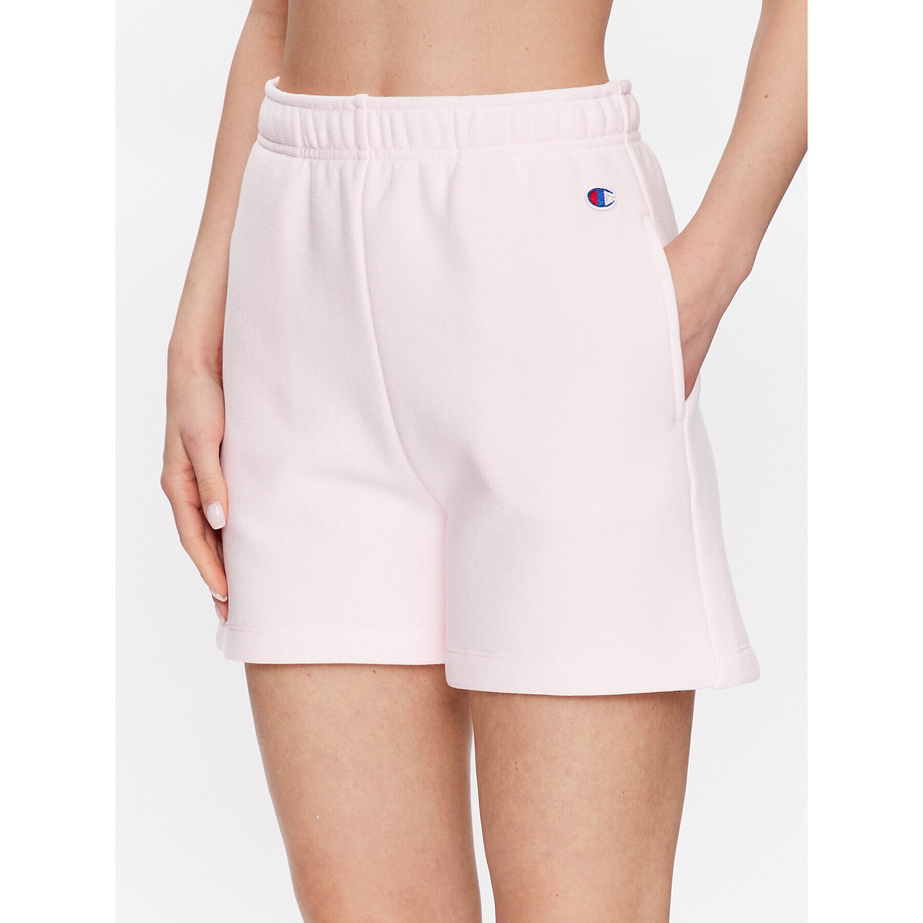 Champion Спортни шорти Minimal Reverse Weave 116247 Розов Regular Fit - Pepit.bg