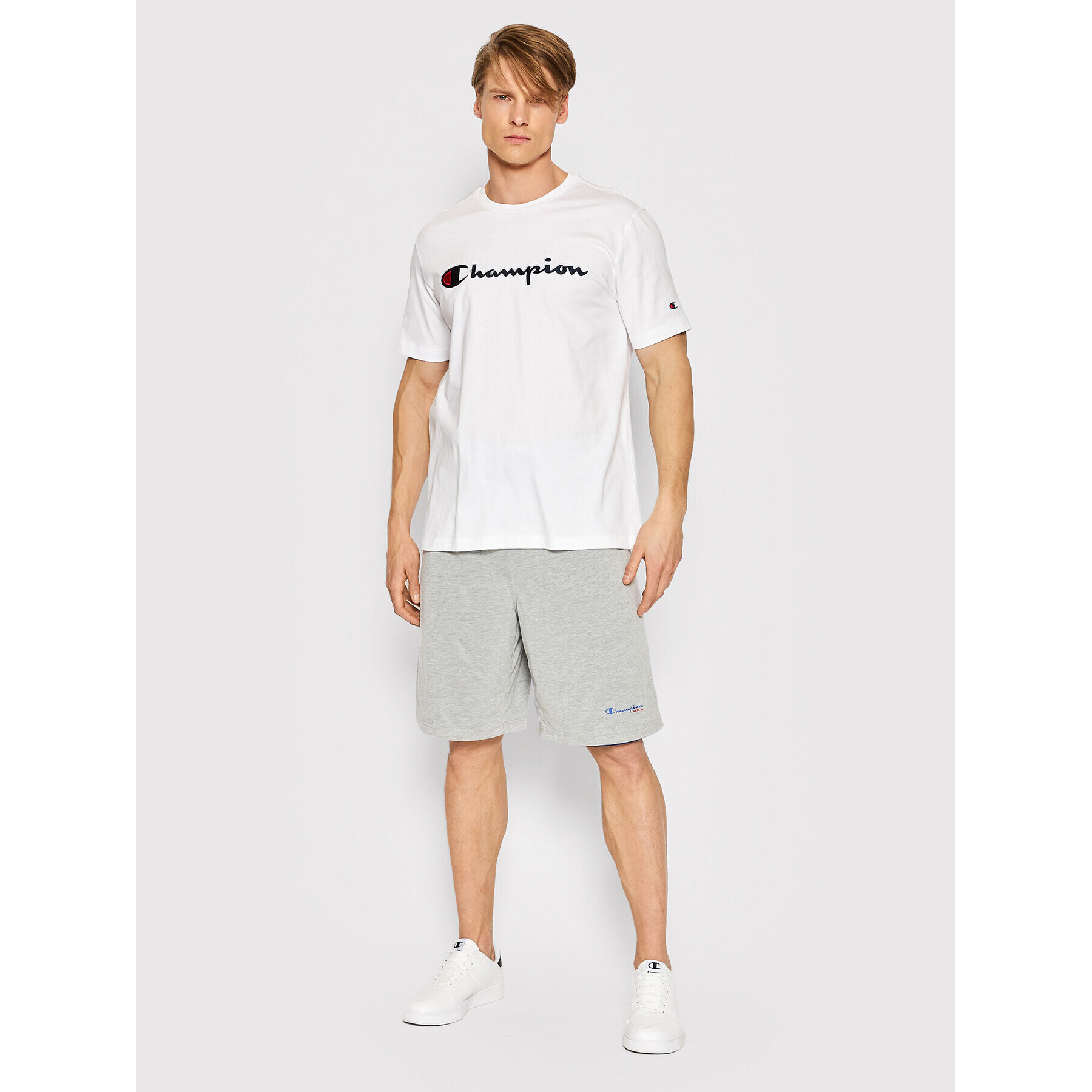 Champion Спортни шорти Reversible 217128 Сив Athletic Fit - Pepit.bg