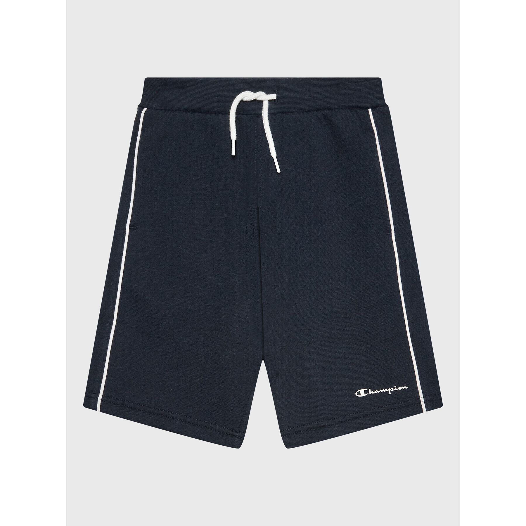 Champion Спортни шорти Script Logo 306147 Тъмносин Regular Fit - Pepit.bg