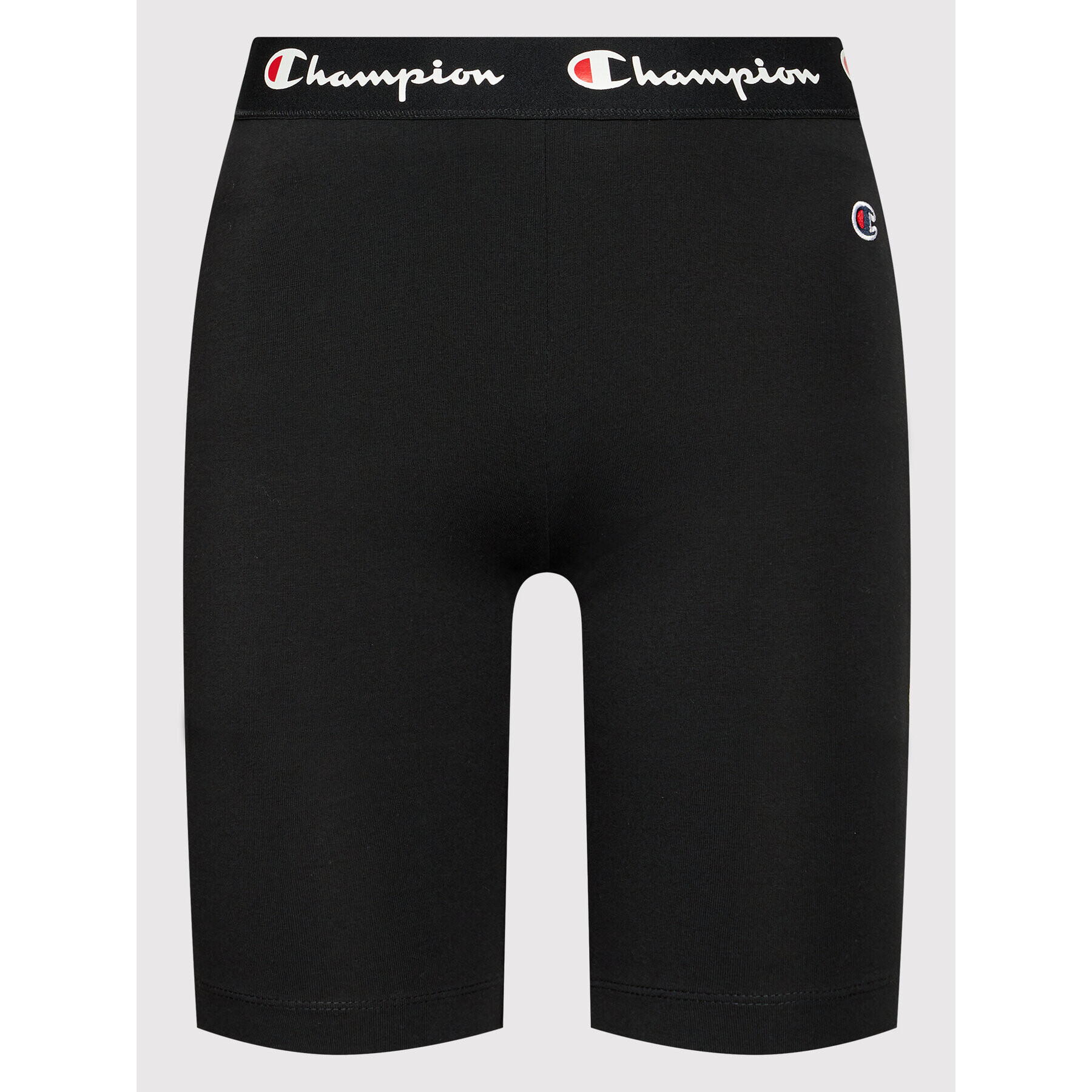 Champion Спортни шорти Script Logo Waist Cycling 112862 Черен Athletic Fit - Pepit.bg