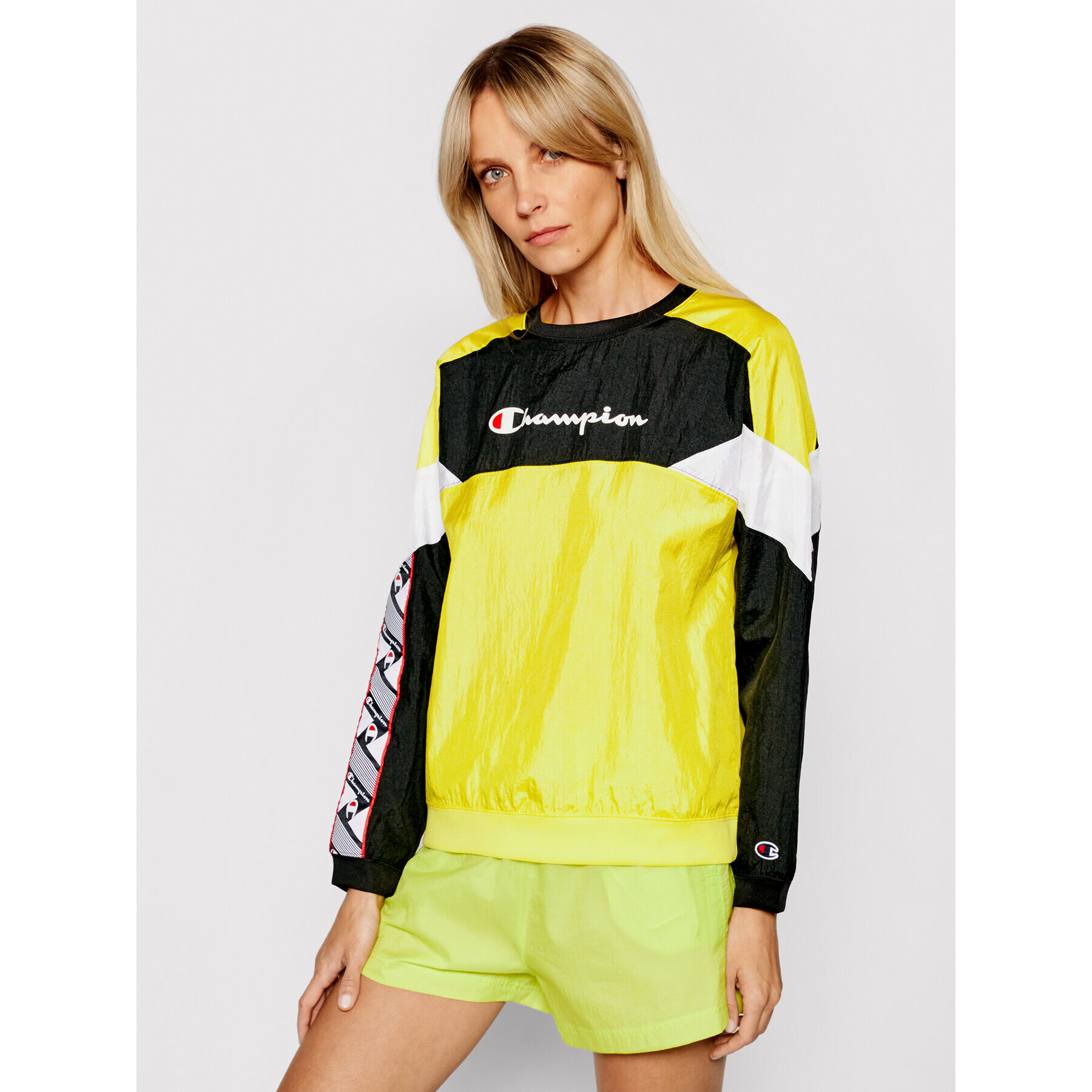 Champion Суитшърт 112773 Жълт Custom Fit - Pepit.bg