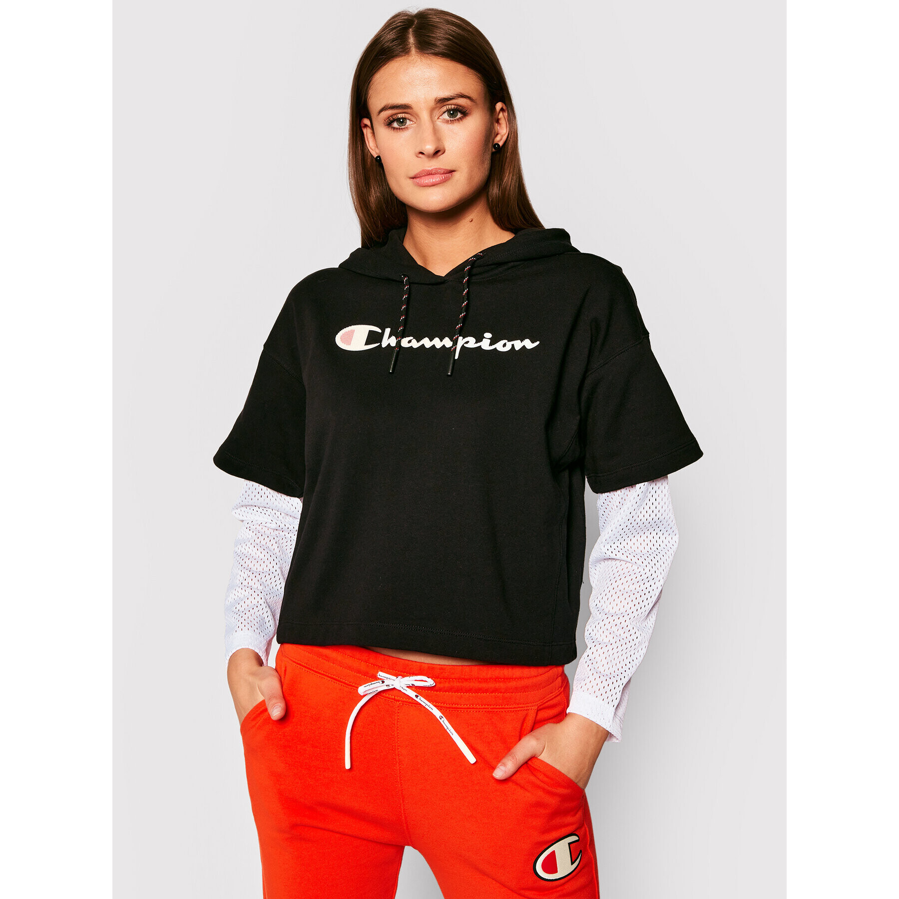 Champion Суитшърт 112890 Черен Regular Fit - Pepit.bg