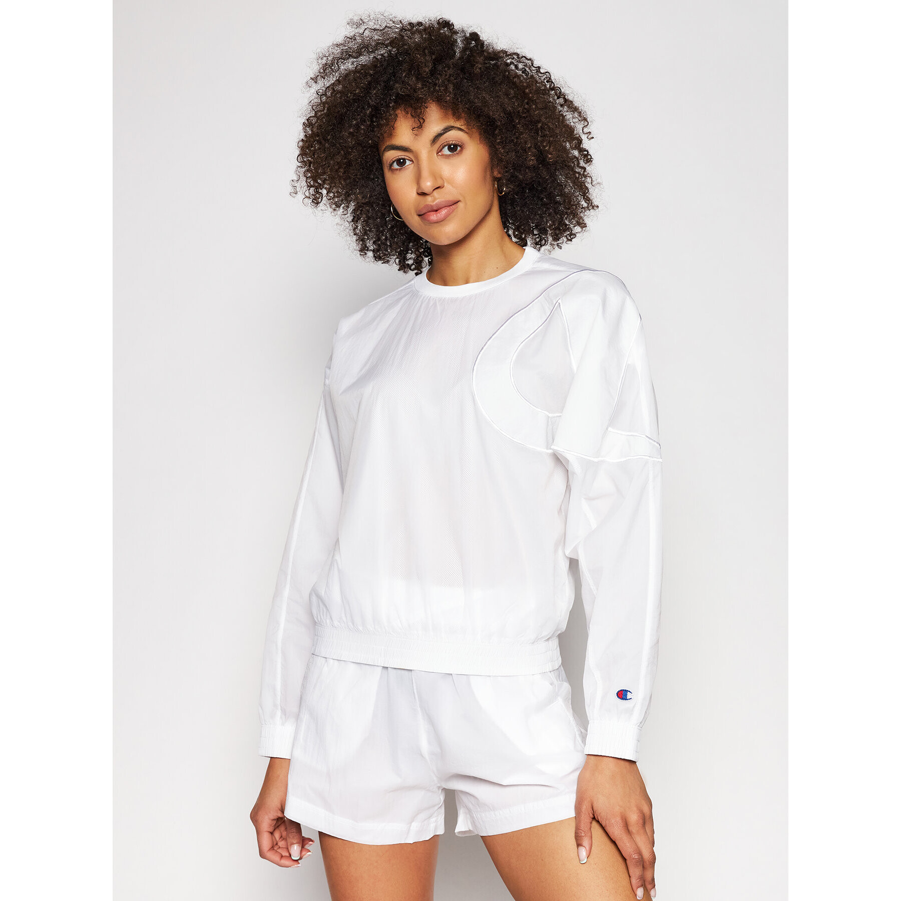 Champion Суитшърт 112989 Бял Oversize - Pepit.bg