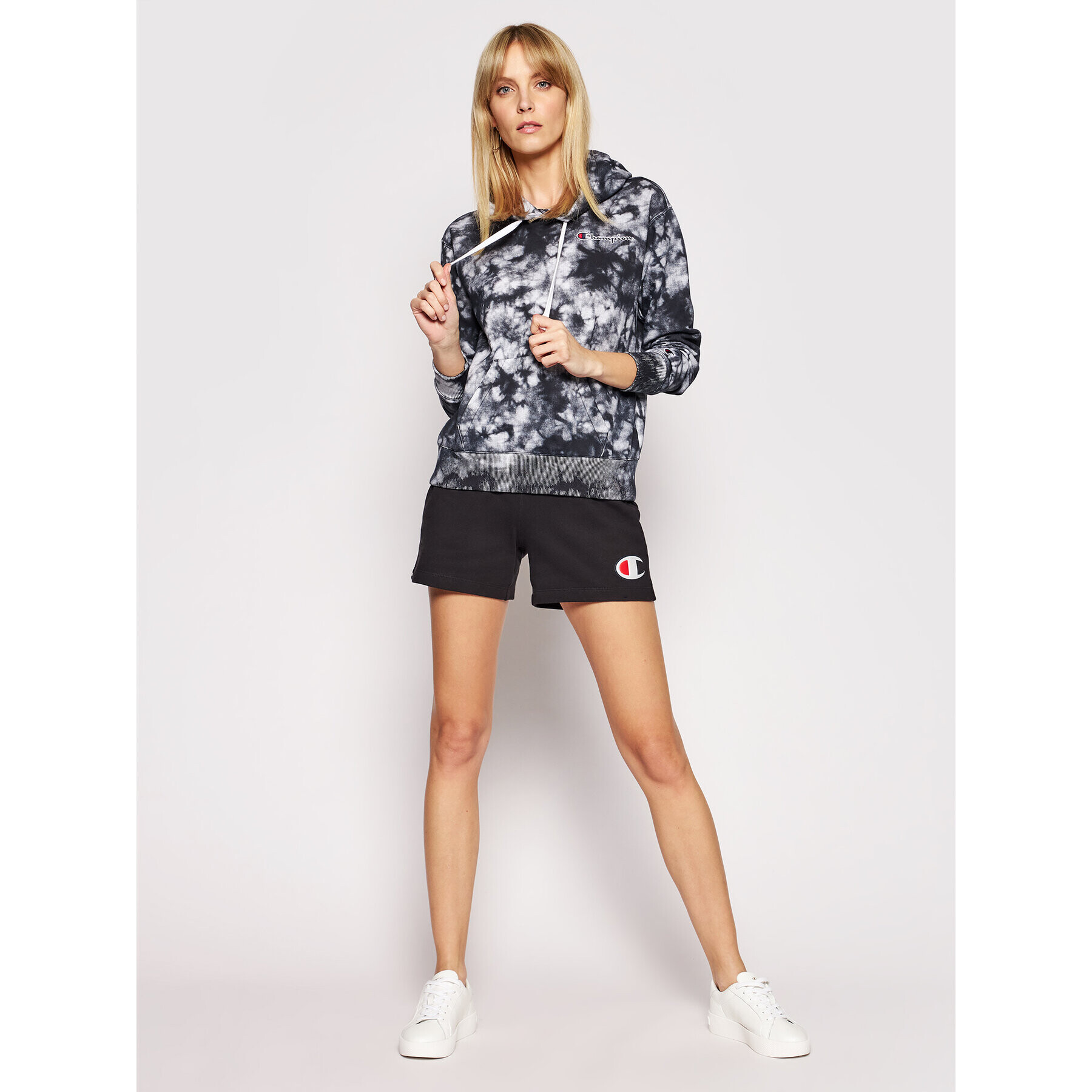 Champion Суитшърт 113934 Черен Custom Fit - Pepit.bg