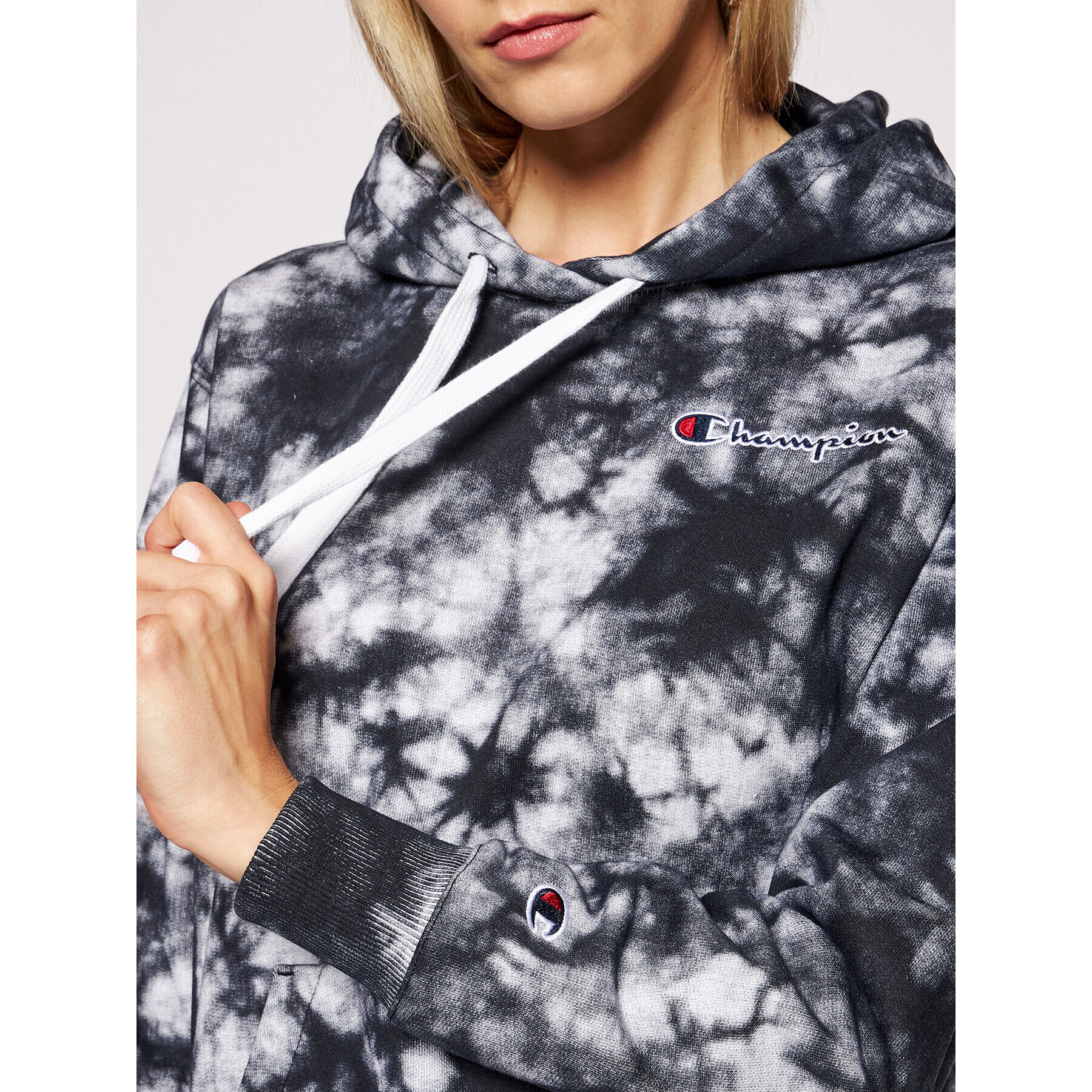 Champion Суитшърт 113934 Черен Custom Fit - Pepit.bg