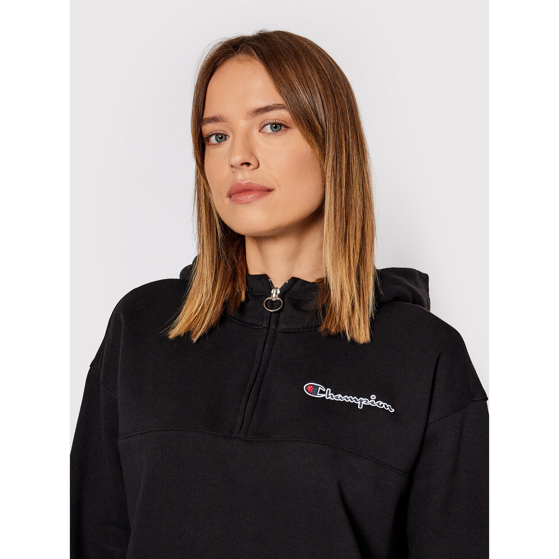 Champion Суитшърт 114463 Черен Regular Fit - Pepit.bg