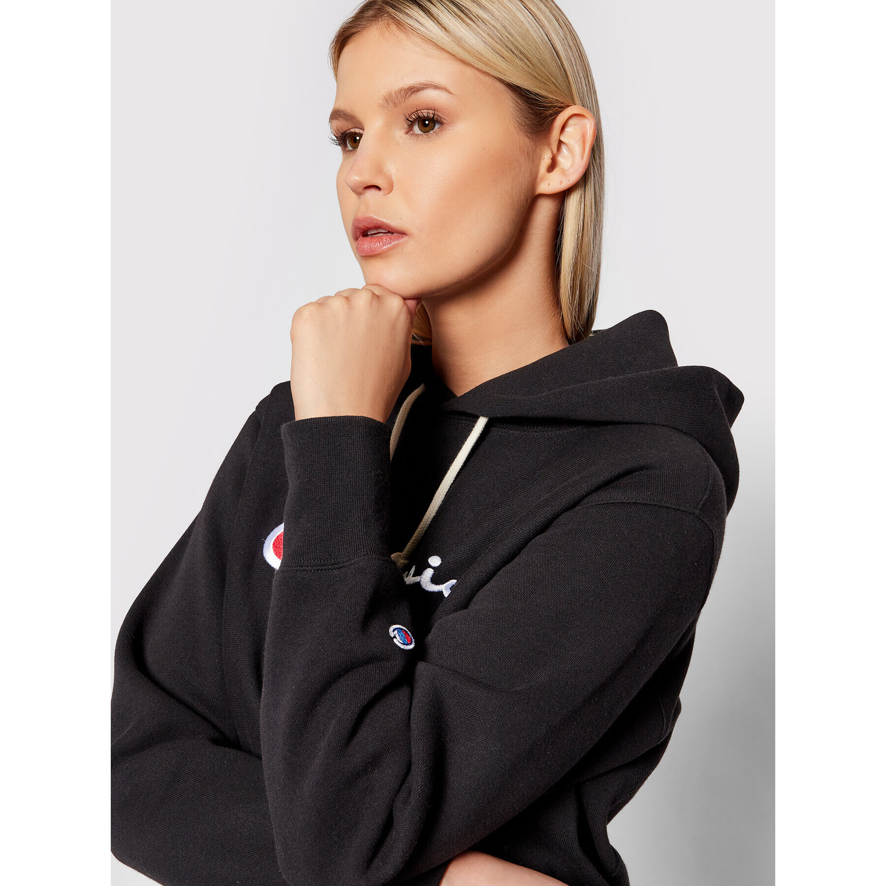 Champion Суитшърт 114788 Черен Regular Fit - Pepit.bg