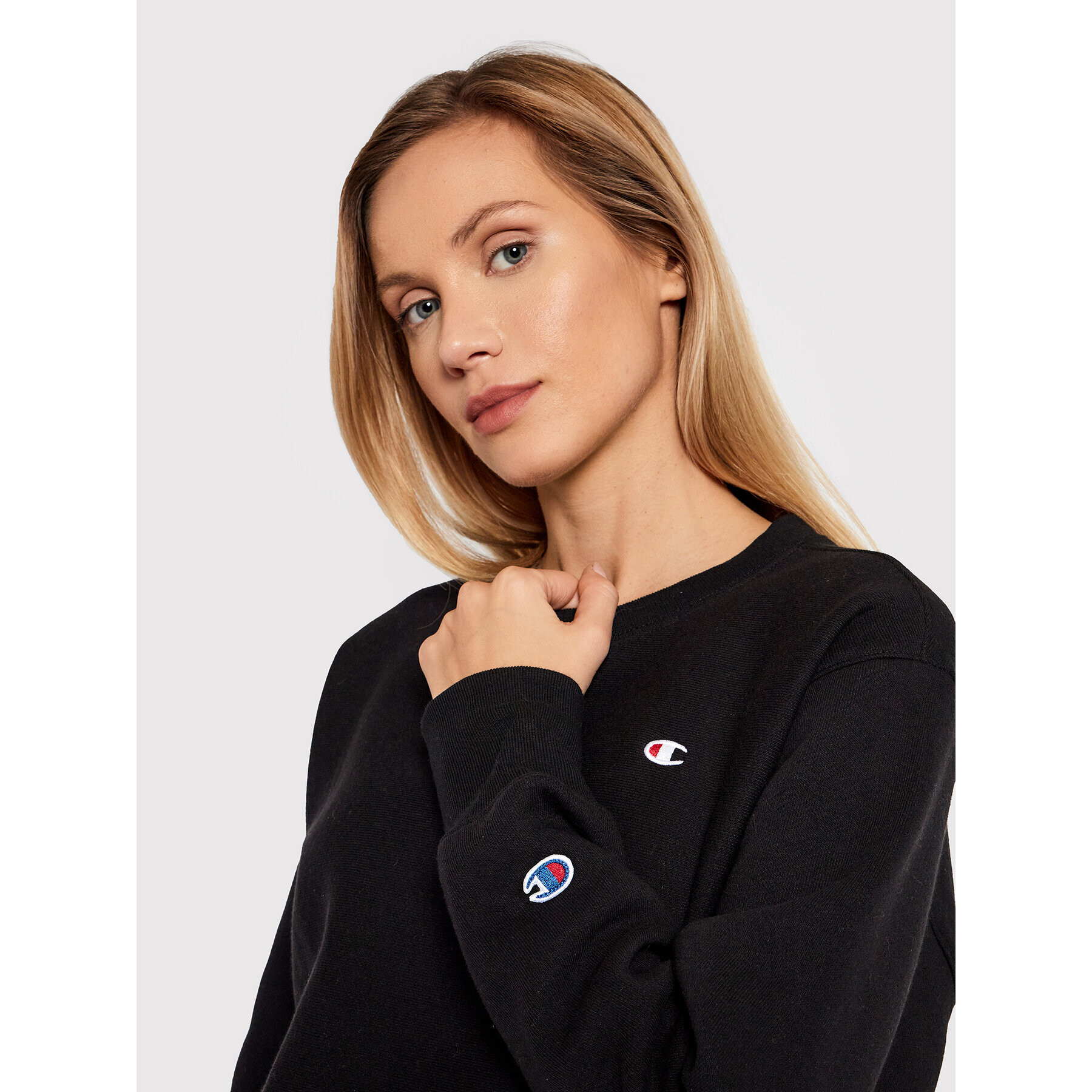 Champion Суитшърт 114789 Черен Regular Fit - Pepit.bg