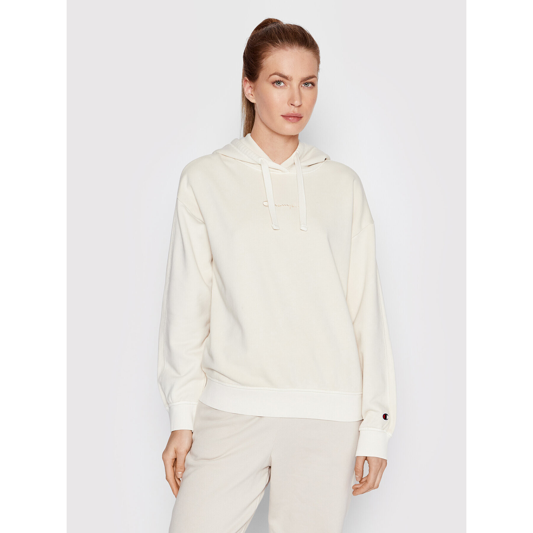 Champion Суитшърт 114941 Бежов Custom Fit - Pepit.bg