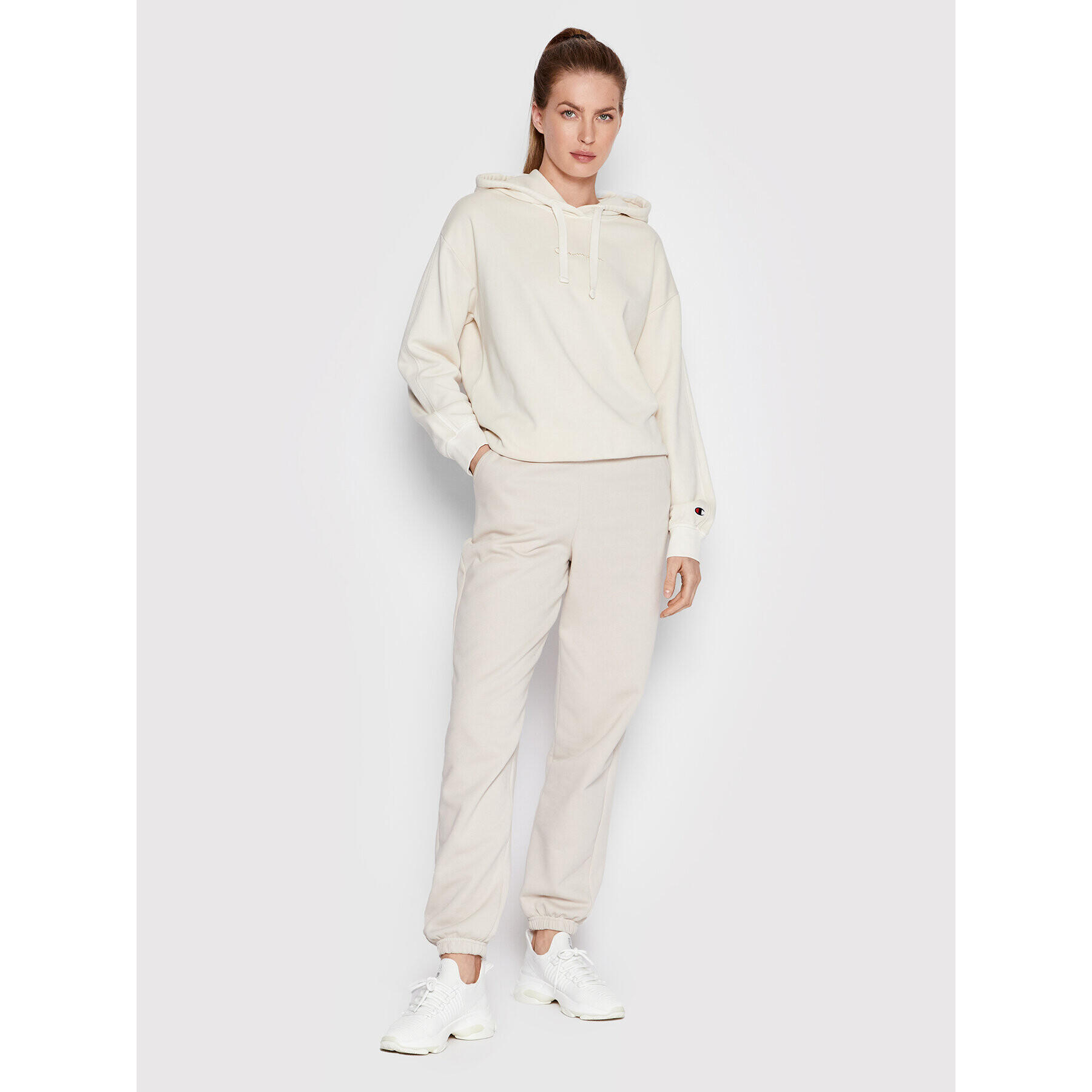 Champion Суитшърт 114941 Бежов Custom Fit - Pepit.bg