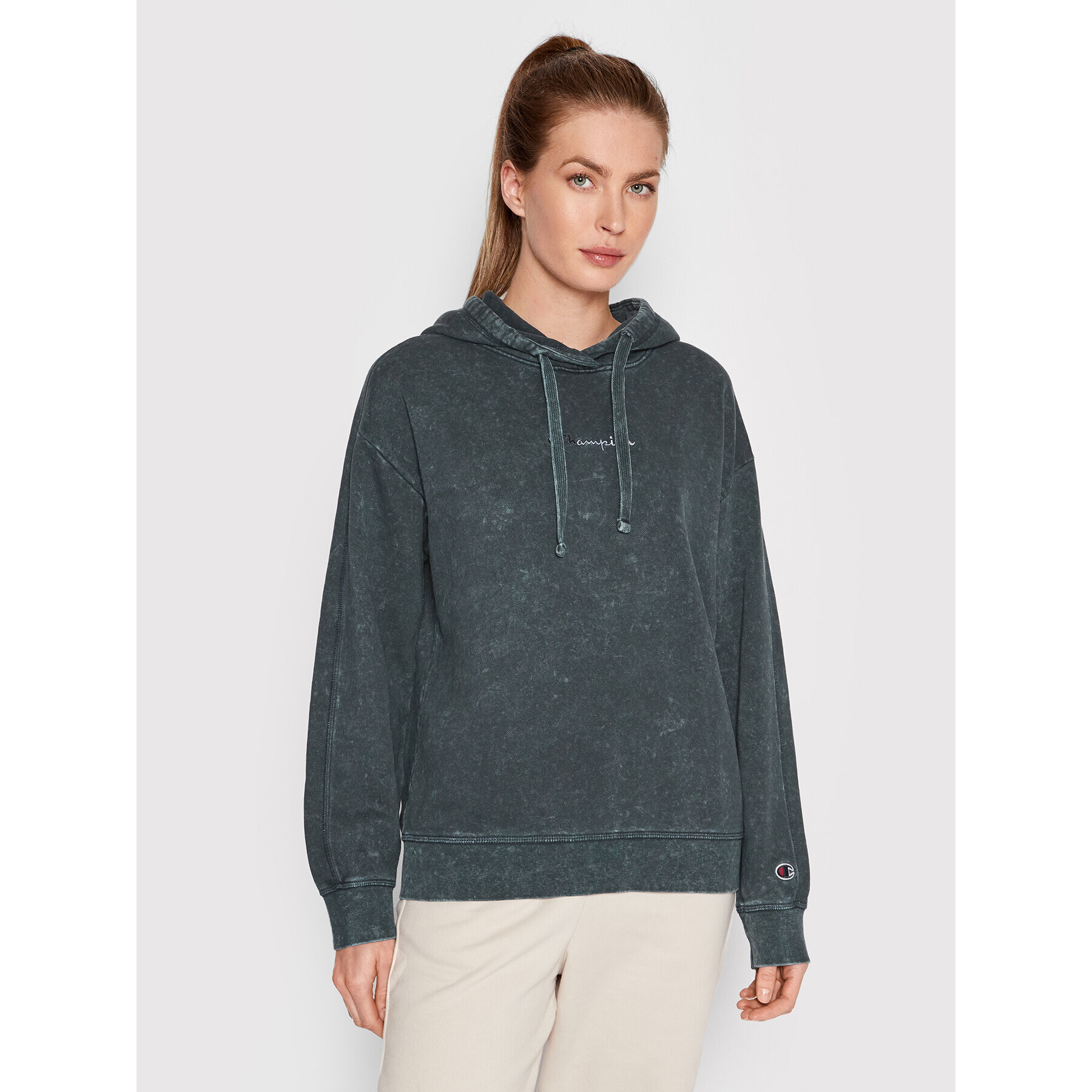 Champion Суитшърт 114941 Сив Custom Fit - Pepit.bg