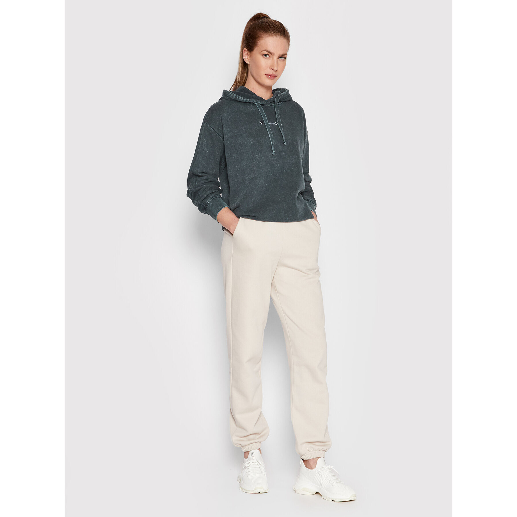Champion Суитшърт 114941 Сив Custom Fit - Pepit.bg