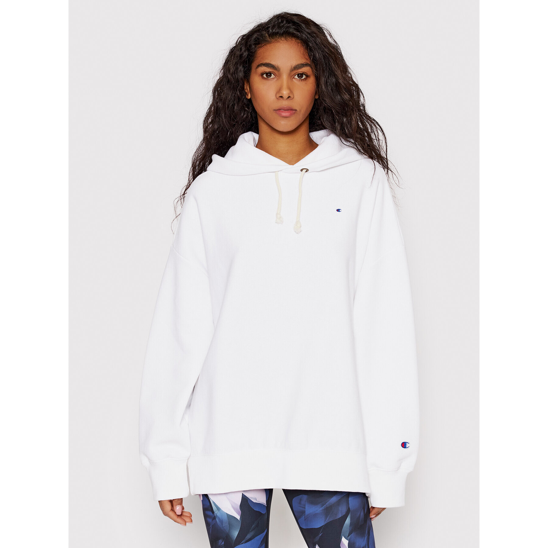 Champion Суитшърт 115152 Бял Regular Fit - Pepit.bg