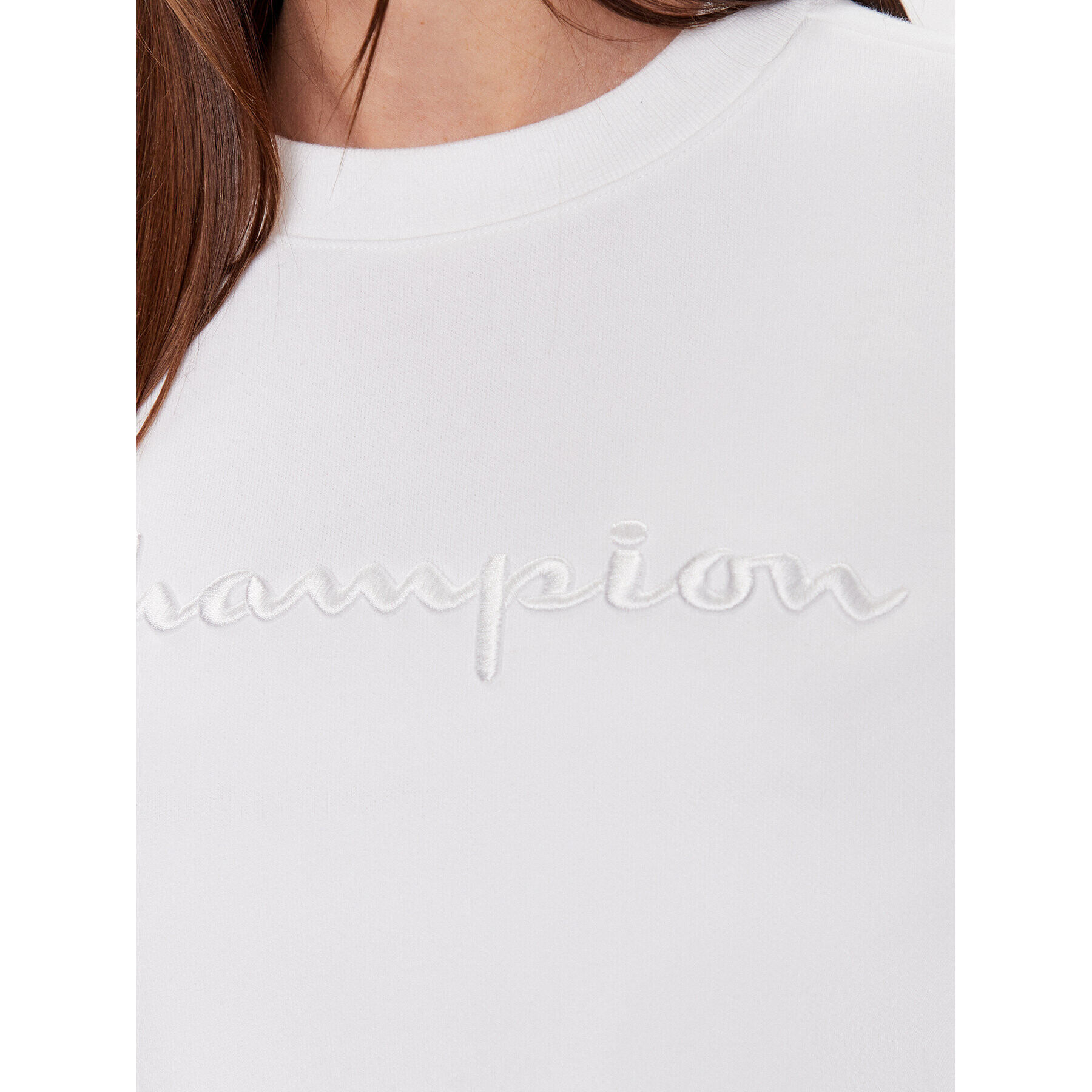 Champion Суитшърт 116049 Бял Regular Fit - Pepit.bg