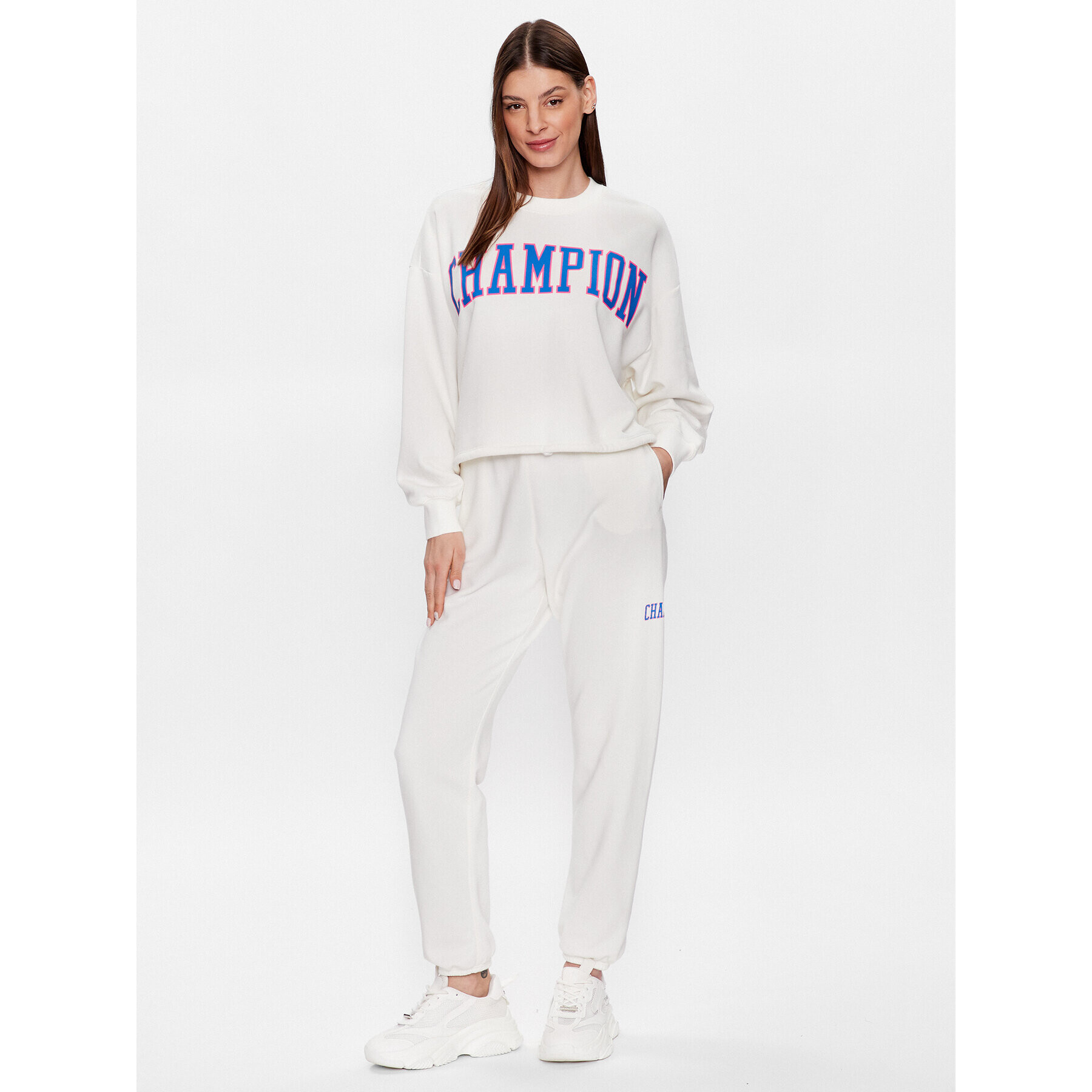 Champion Суитшърт 116082 Бял Relaxed Fit - Pepit.bg