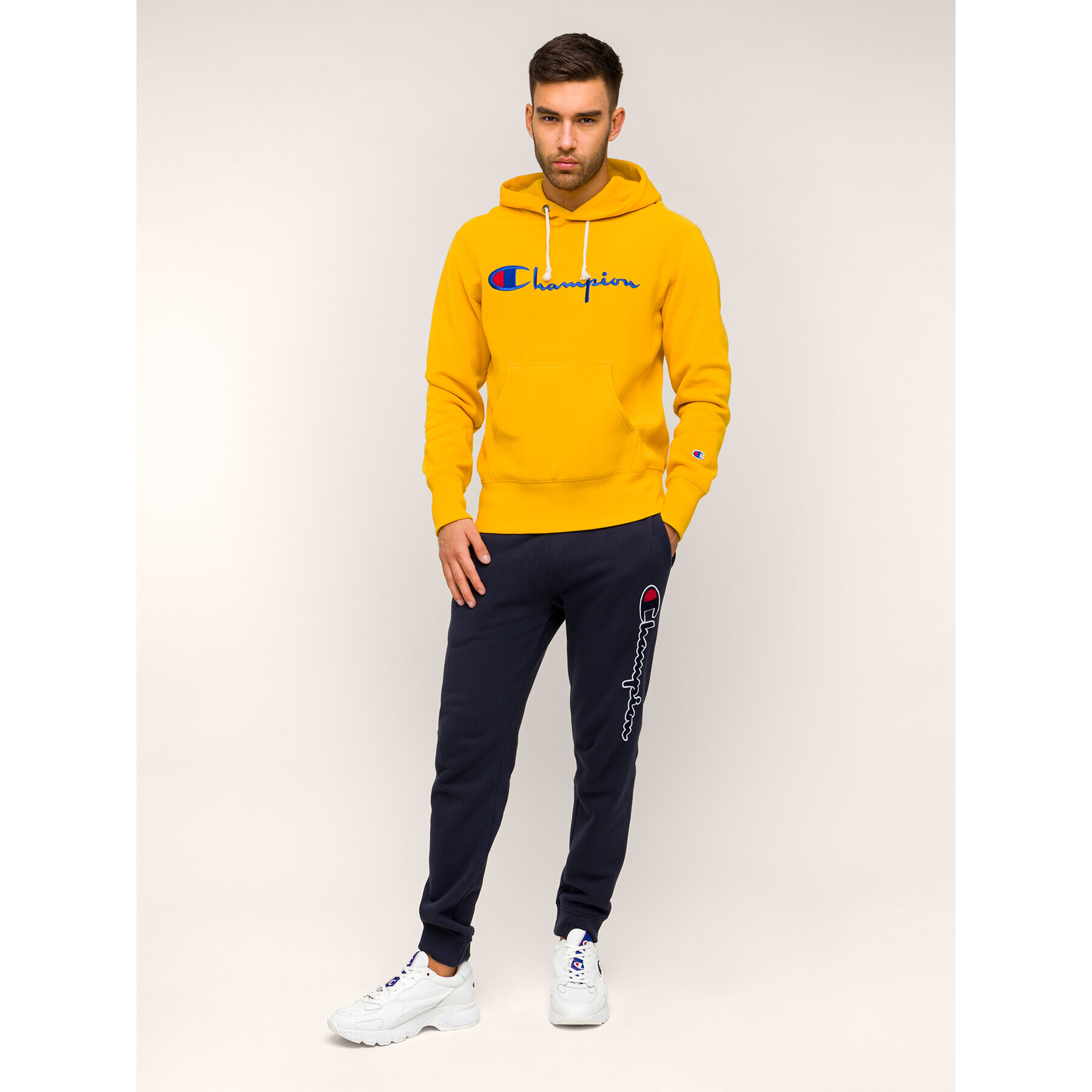 Champion Суитшърт 212574 Жълт Regular Fit - Pepit.bg