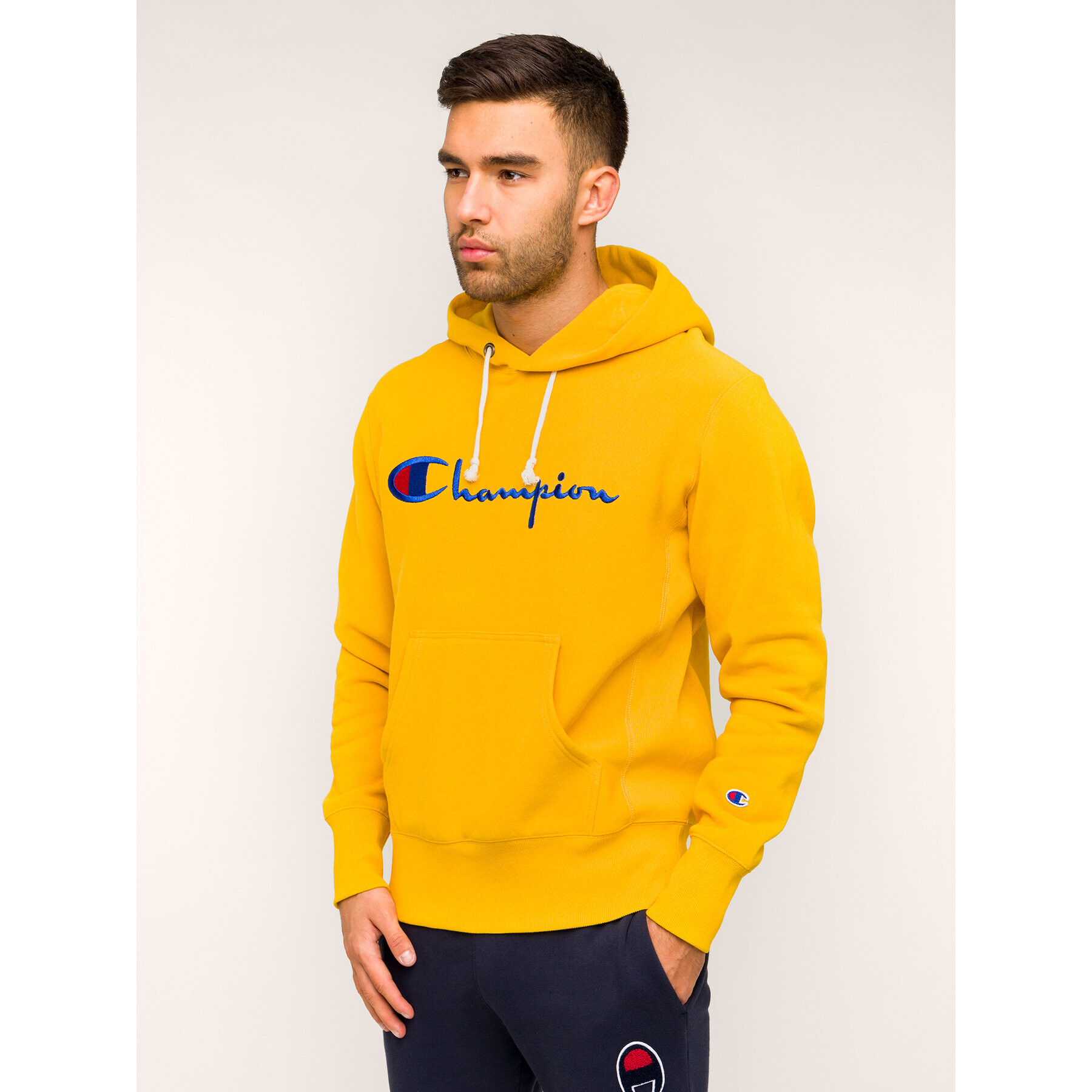 Champion Суитшърт 212574 Жълт Regular Fit - Pepit.bg