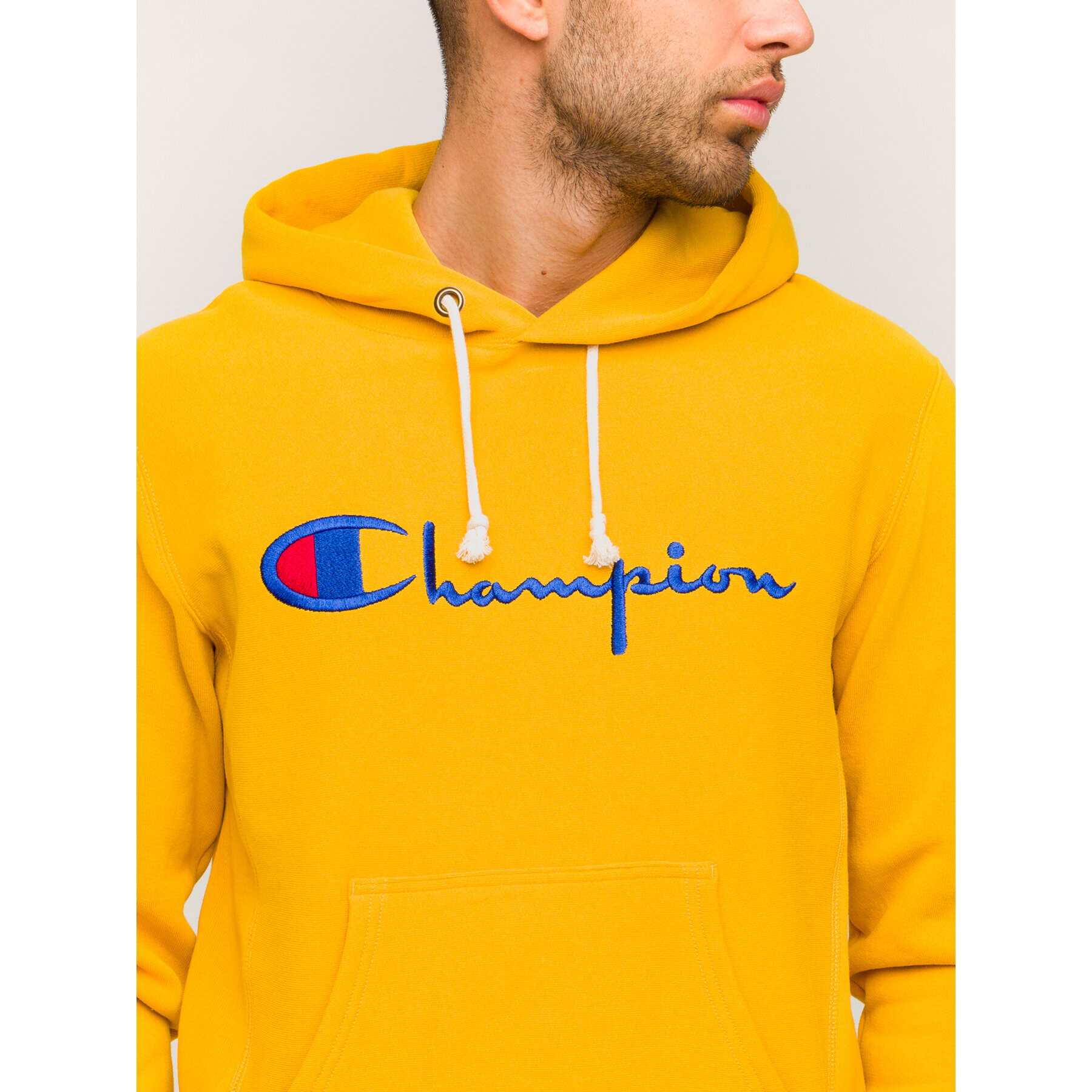 Champion Суитшърт 212574 Жълт Regular Fit - Pepit.bg