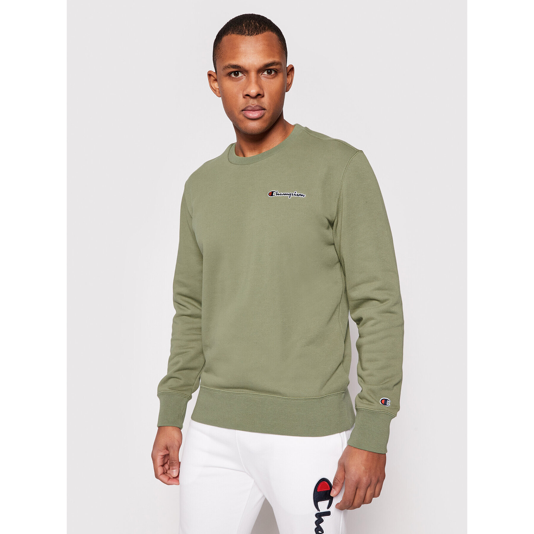 Champion Суитшърт 215931 Зелен Comfort Fit - Pepit.bg